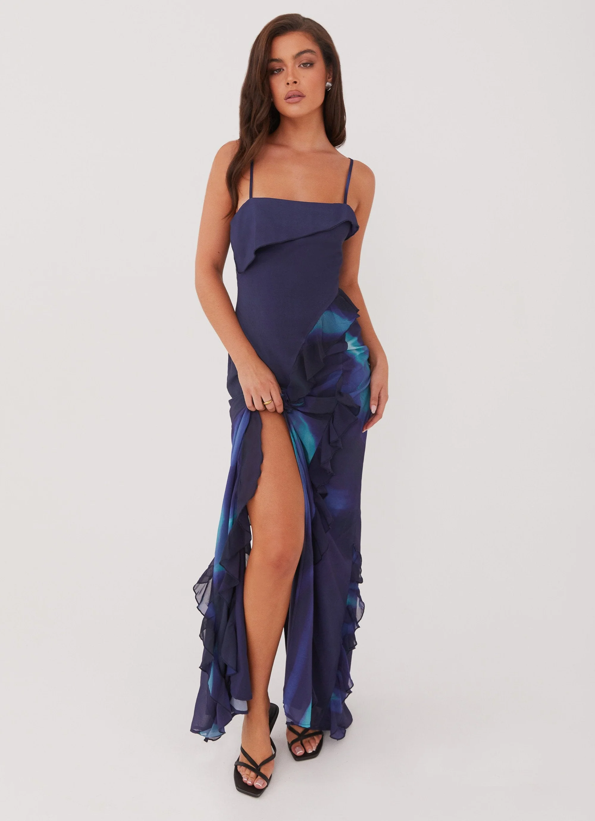 Do No Wrong Ruffle Maxi Dress - Cyber Rose - Image 6