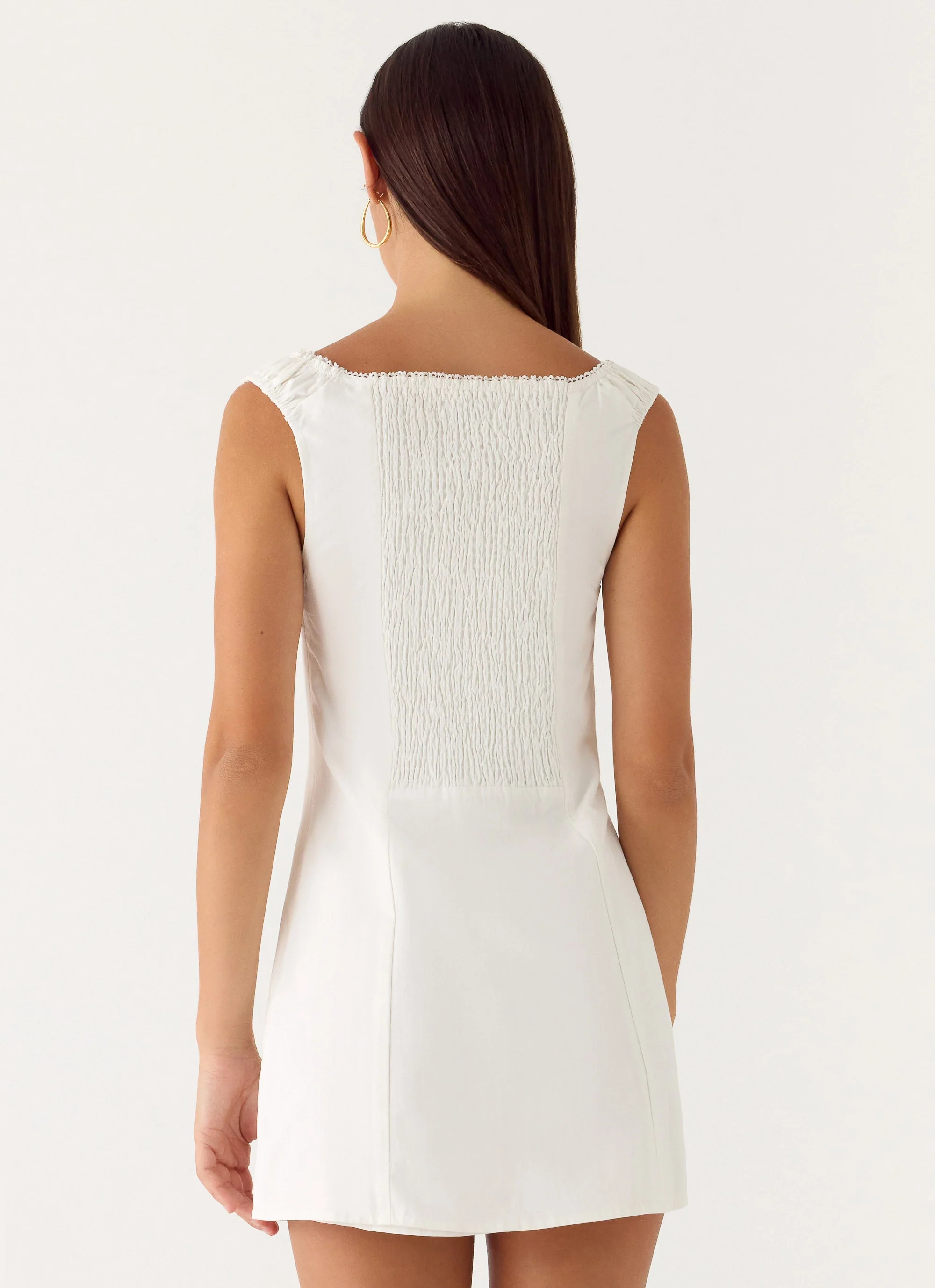 Drift Mini Dress - White - Image 3