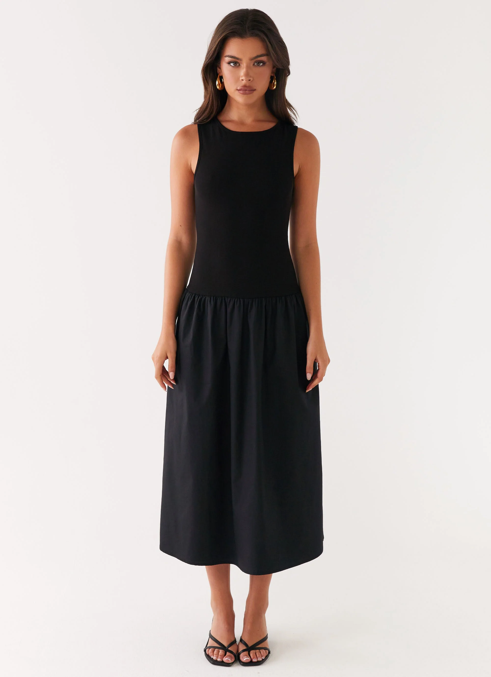 Duchess Midi Dress - Black - Image 2
