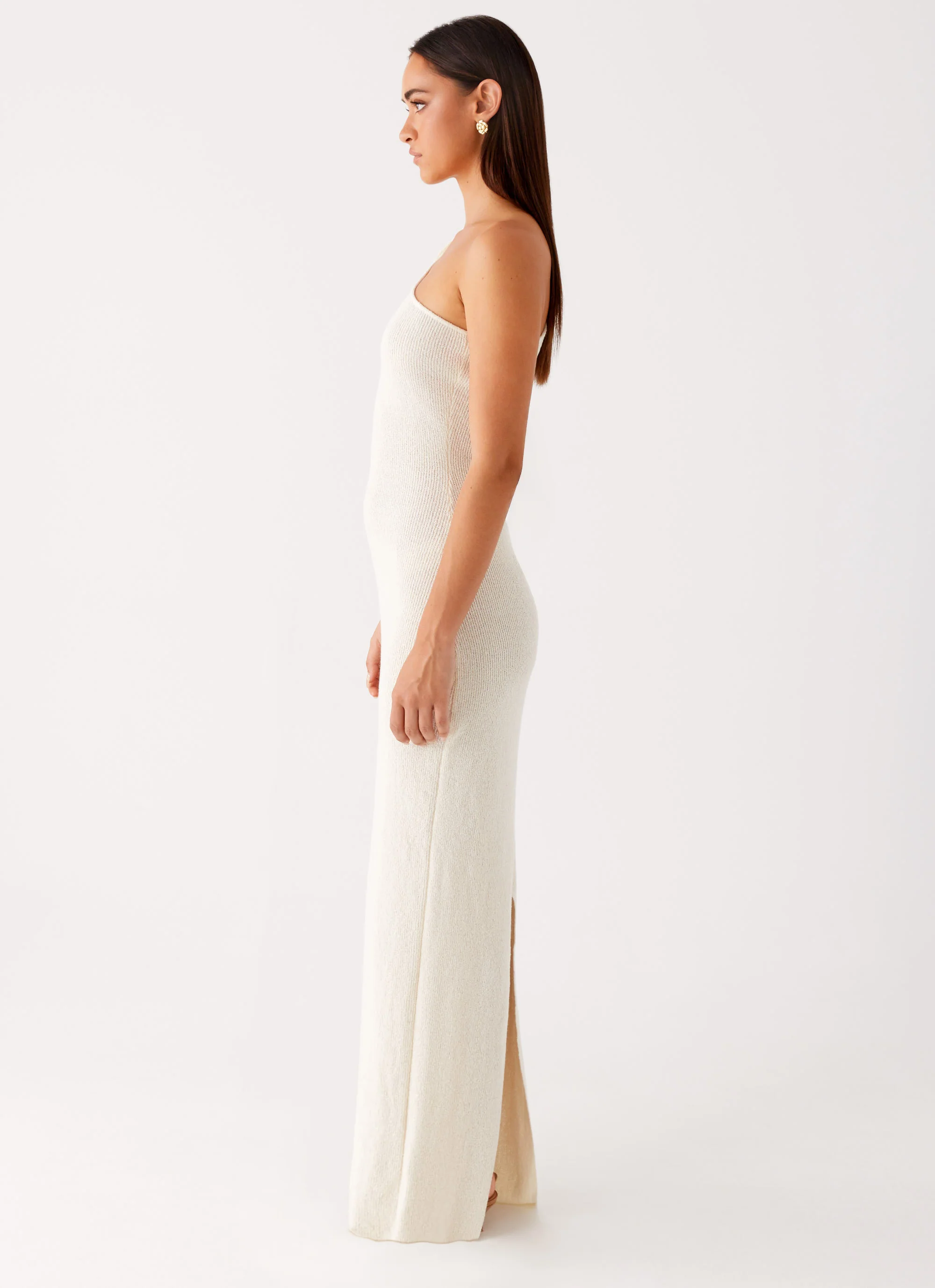 Easton Knit Maxi Dress - White - Image 2