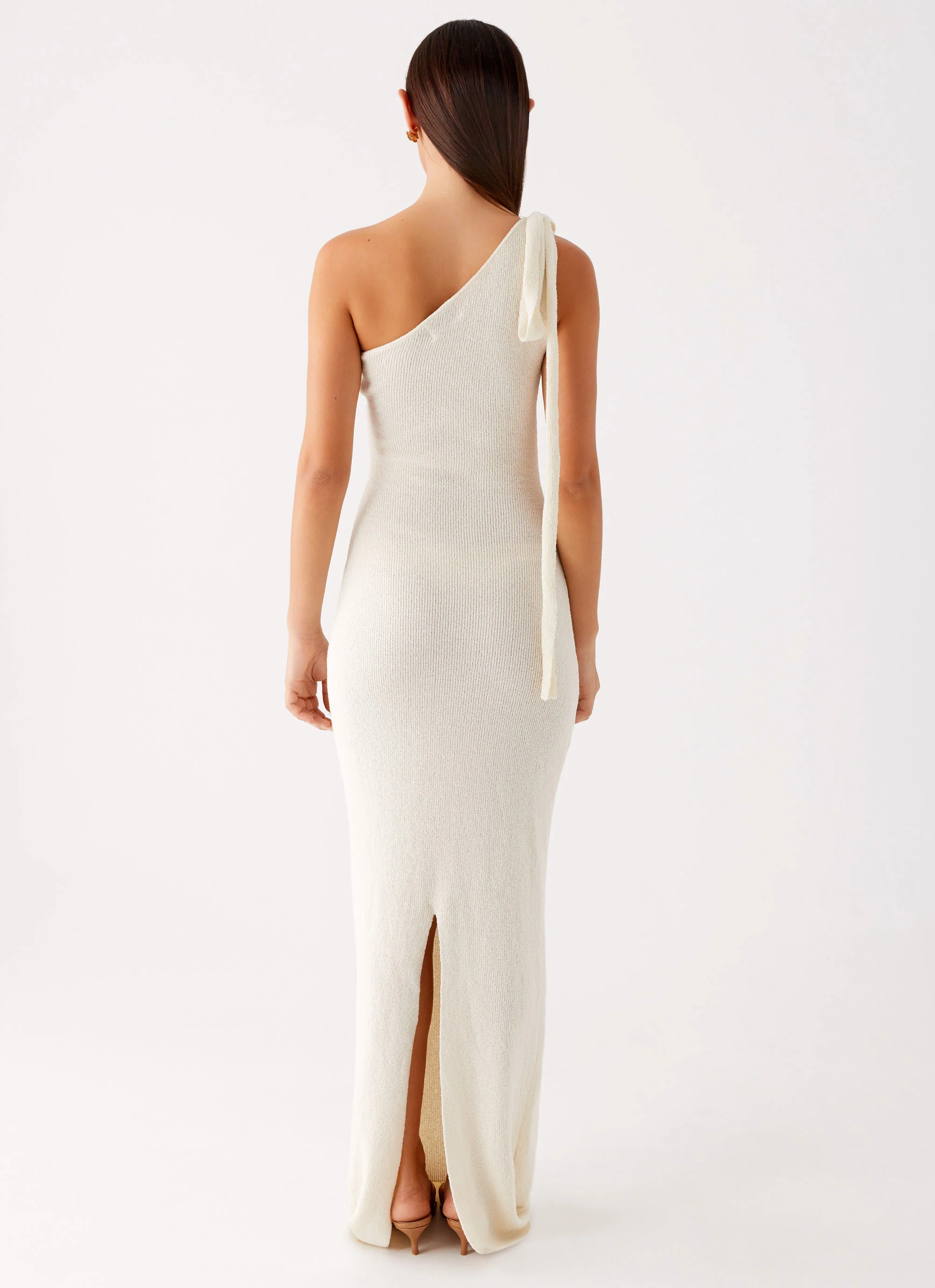 Easton Knit Maxi Dress - White - Image 3