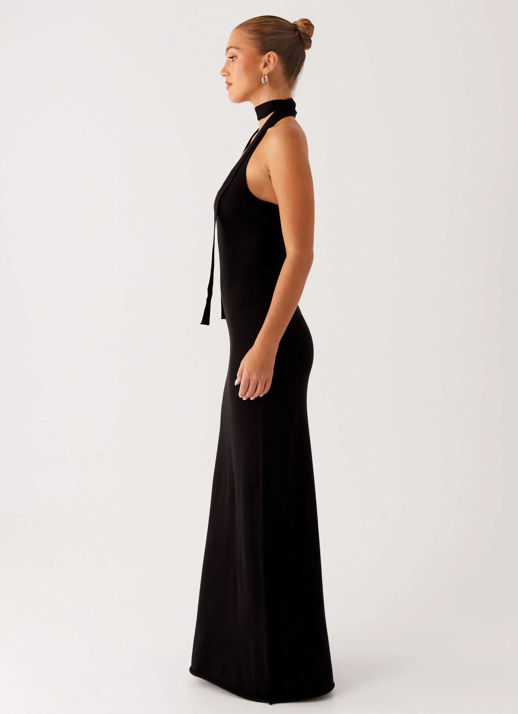 Eddie Knit Maxi Dress - Black - Image 5