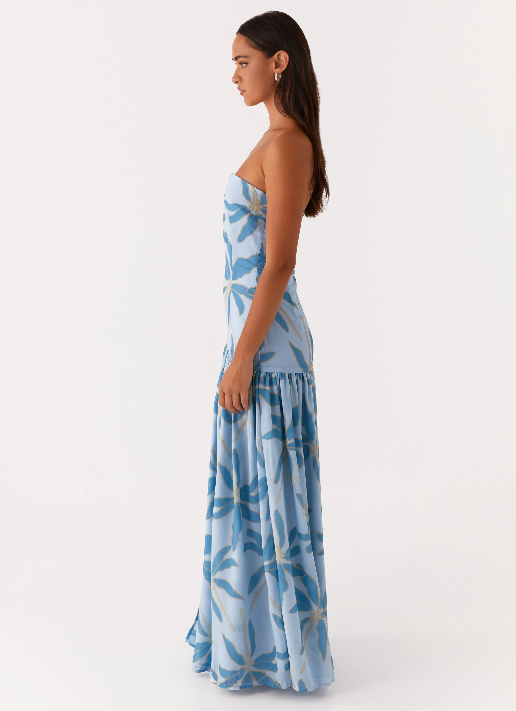 Eden Strapless Maxi Dress - Opulent Blue - Image 4
