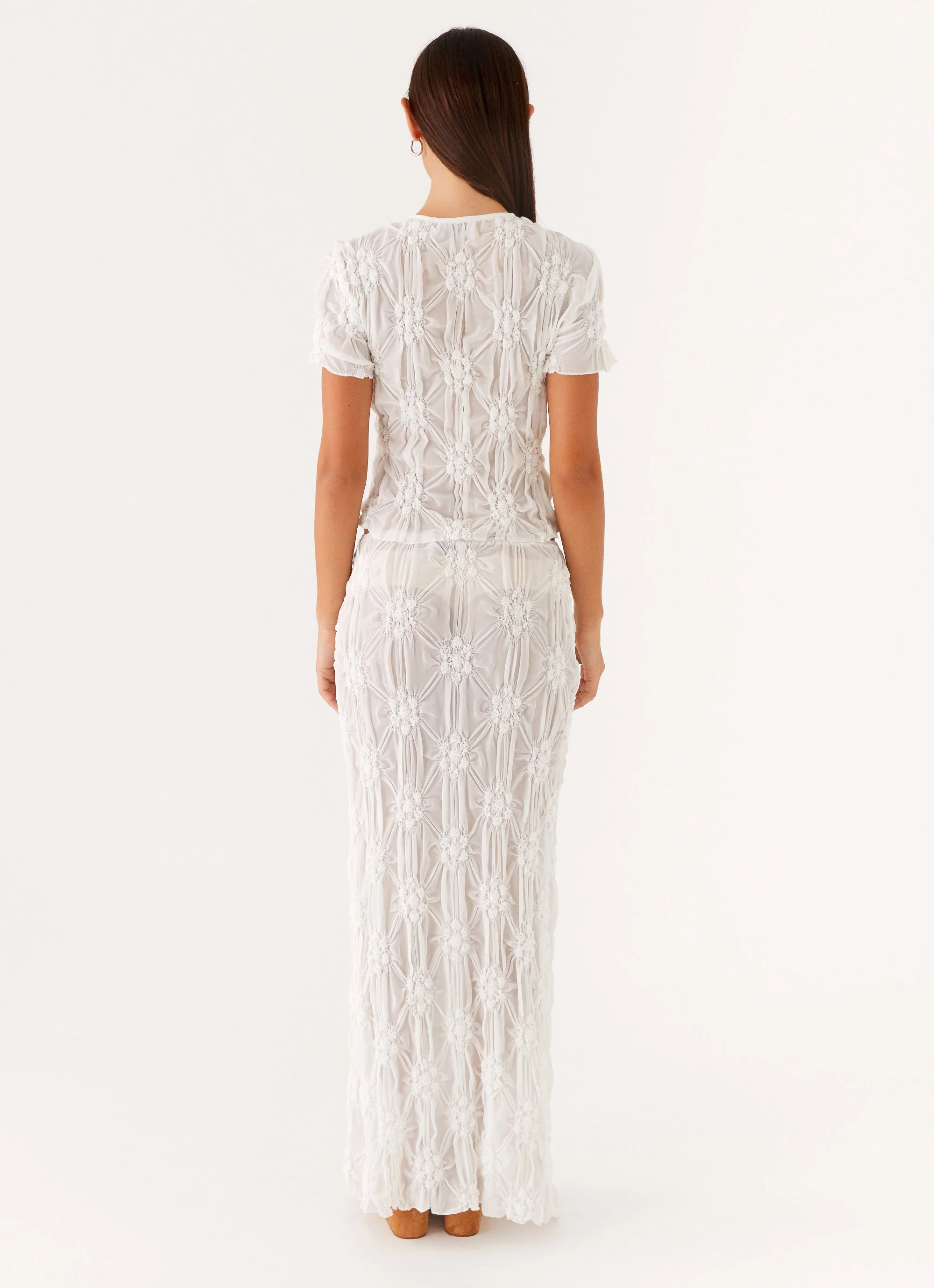 Effortlessly Low Rise Maxi Skirt - Ivory - Image 5