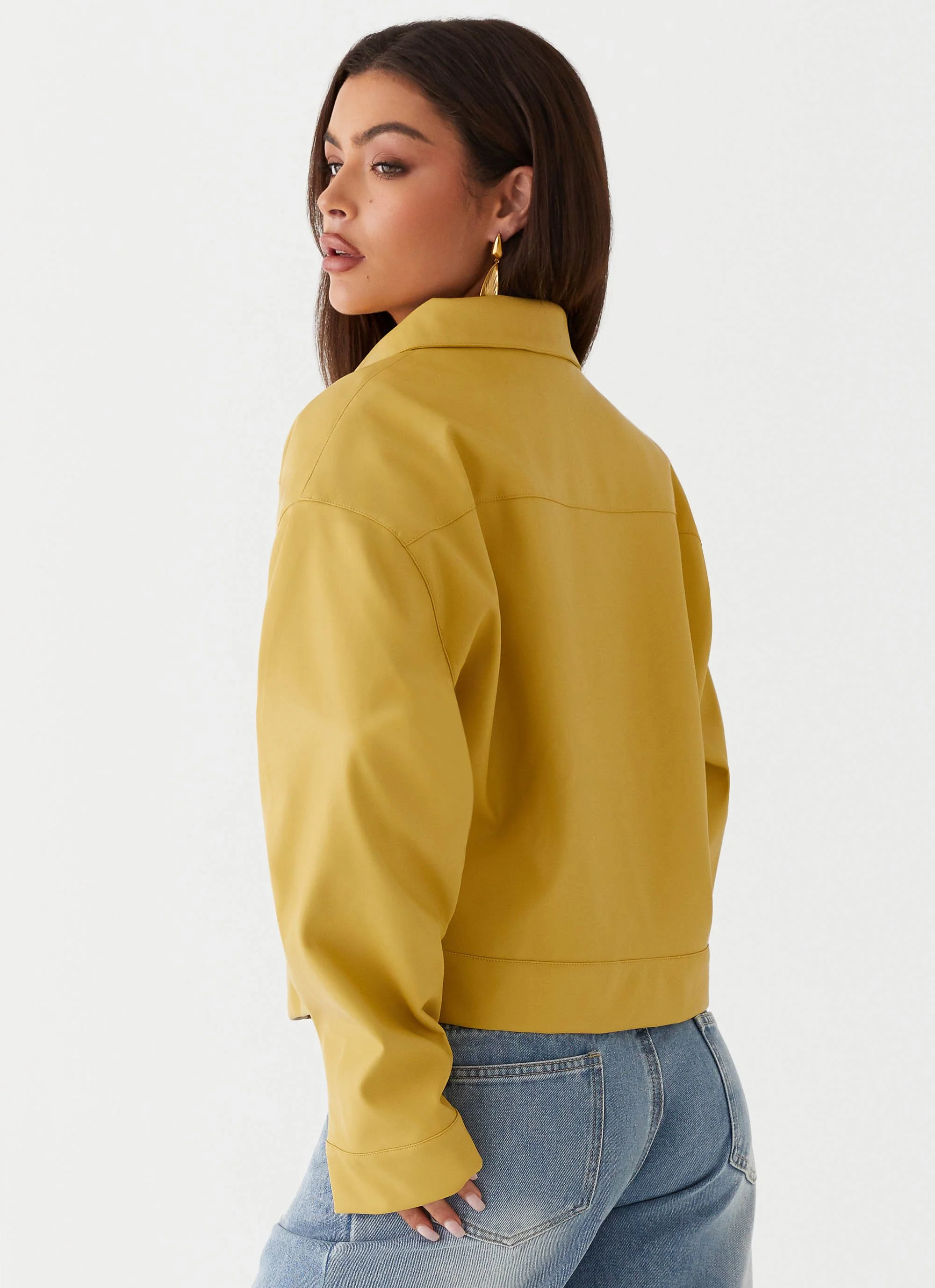 Elara Oversized Jacket - Yellow - Image 5