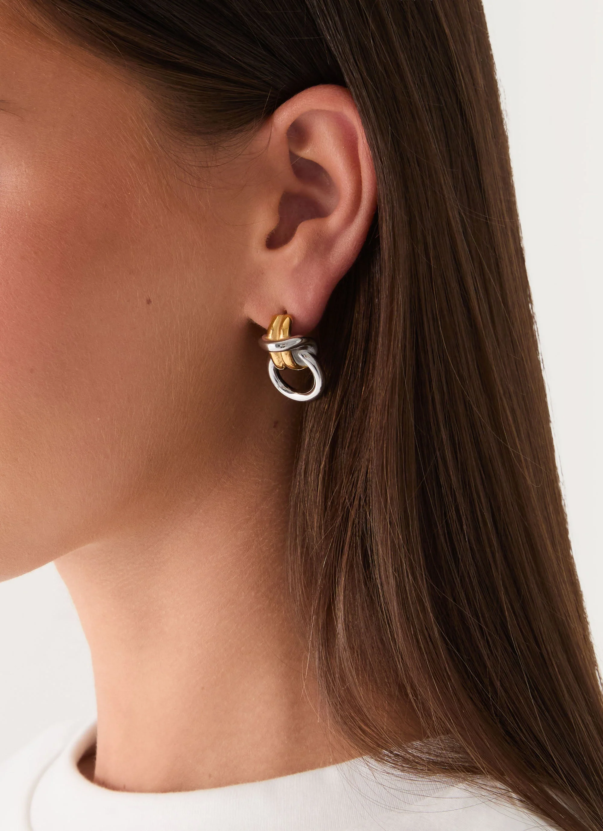 Electric Kiss Earrings - Gold/Silver - Image 2
