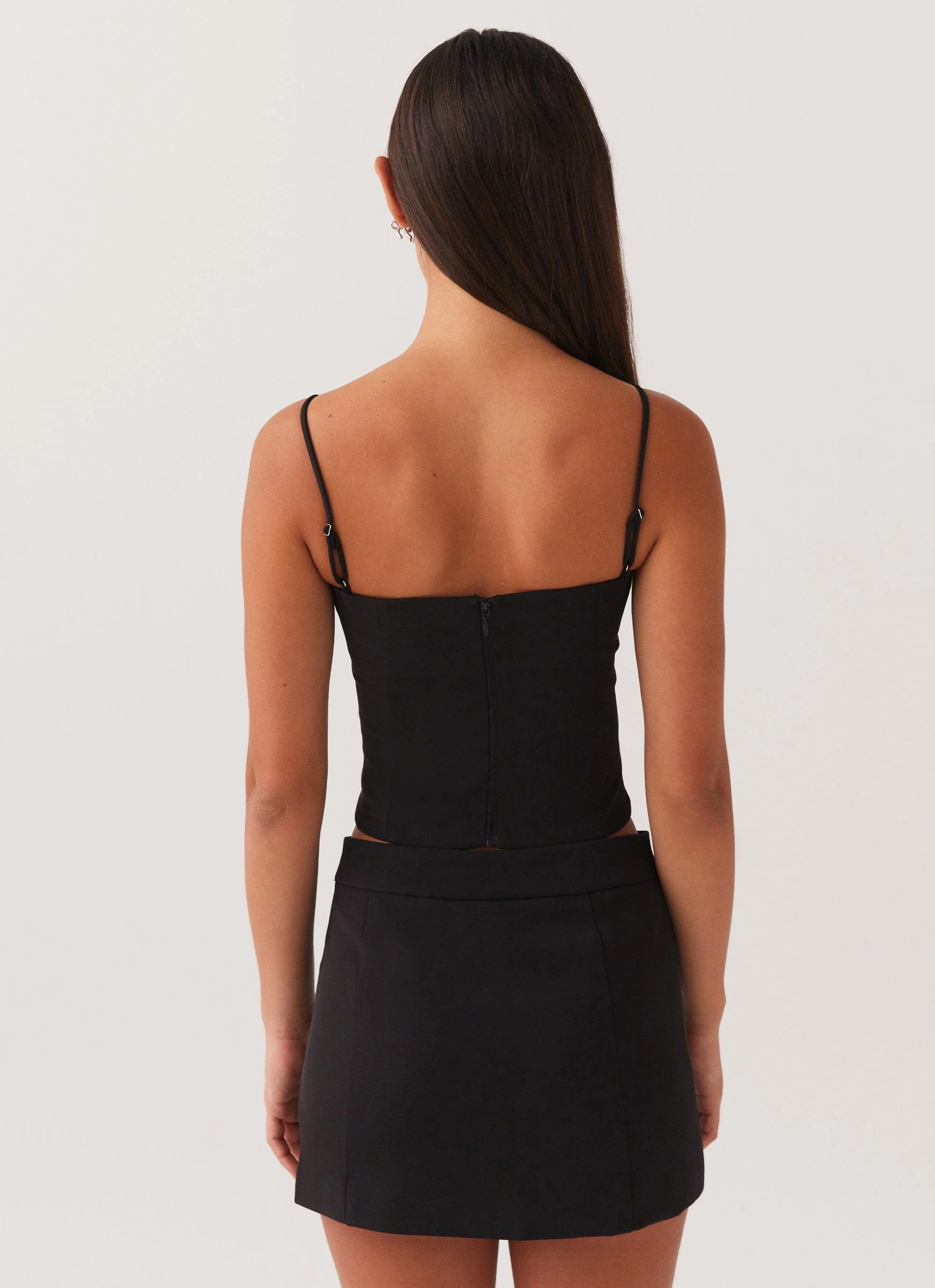 Eliana Crop Top - Black - Image 4