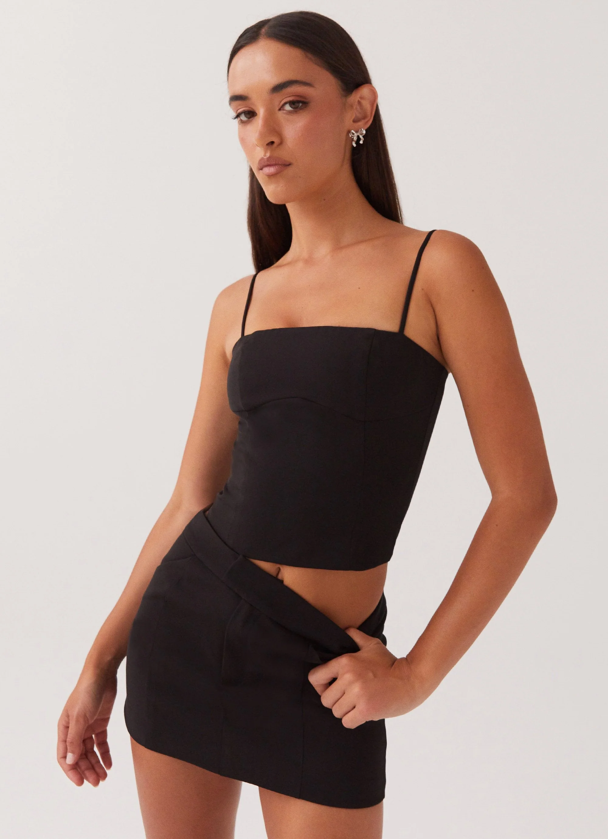 Eliana Crop Top - Black - Image 5