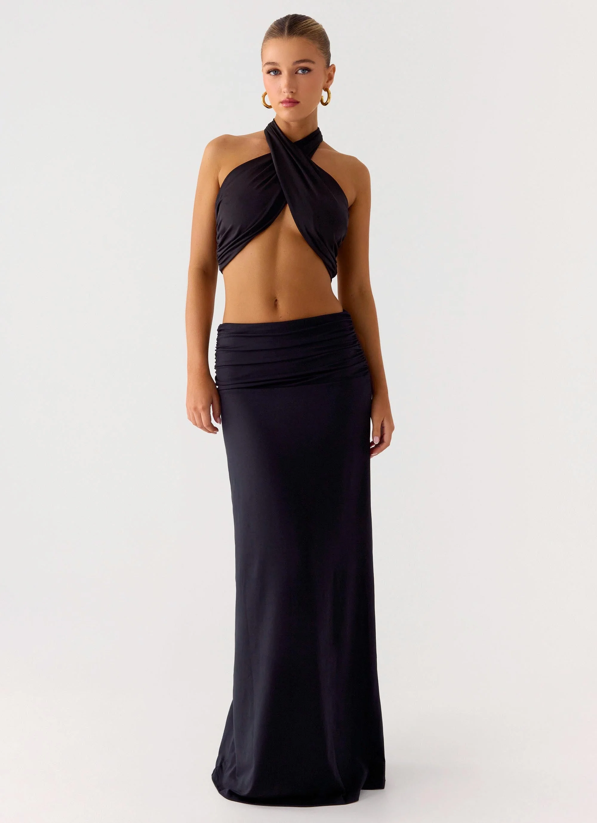 Elisabetta Maxi Skirt - Black - Image 6