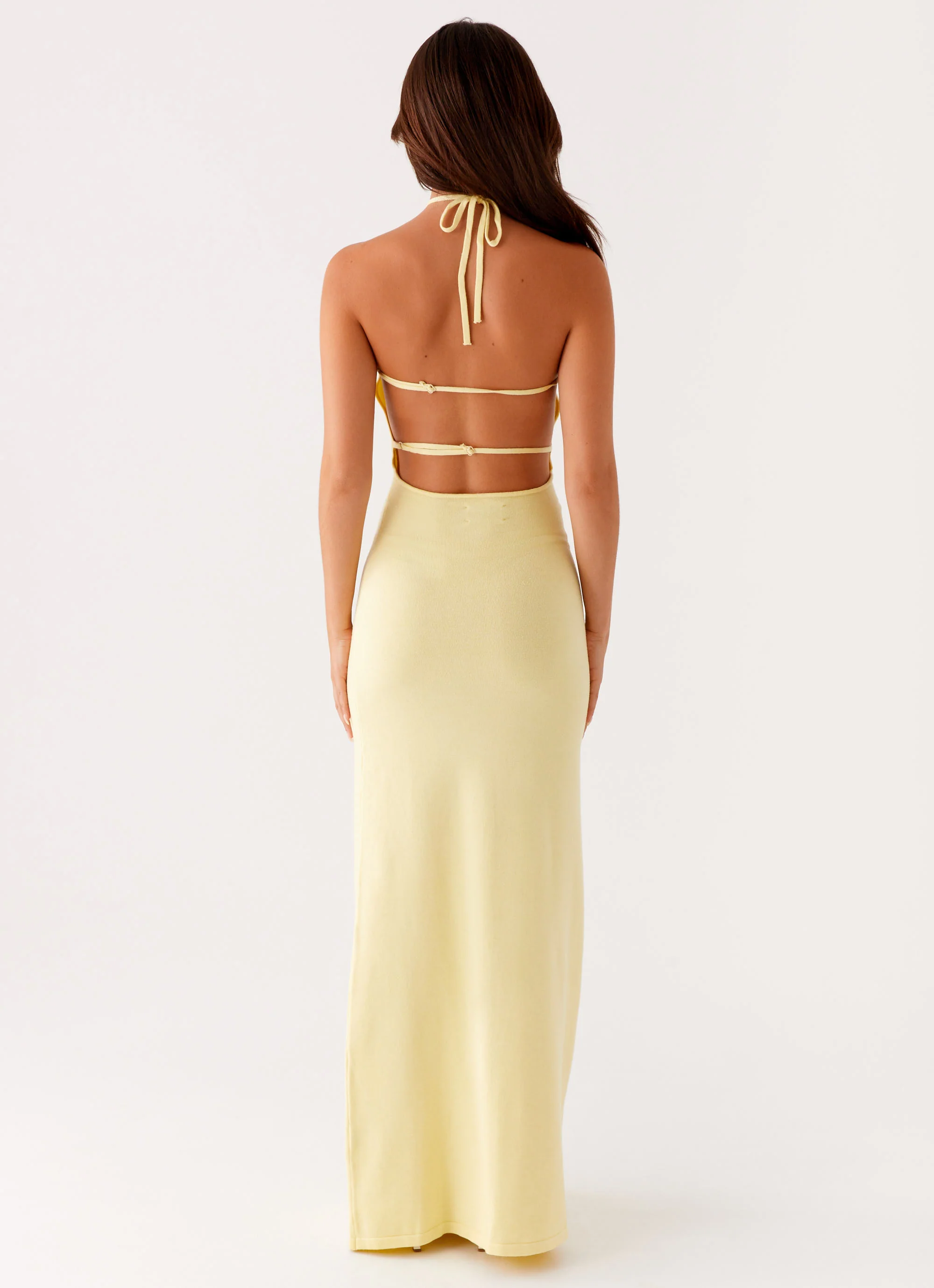 Elisha Knit Maxi Dress - Yellow - Image 5