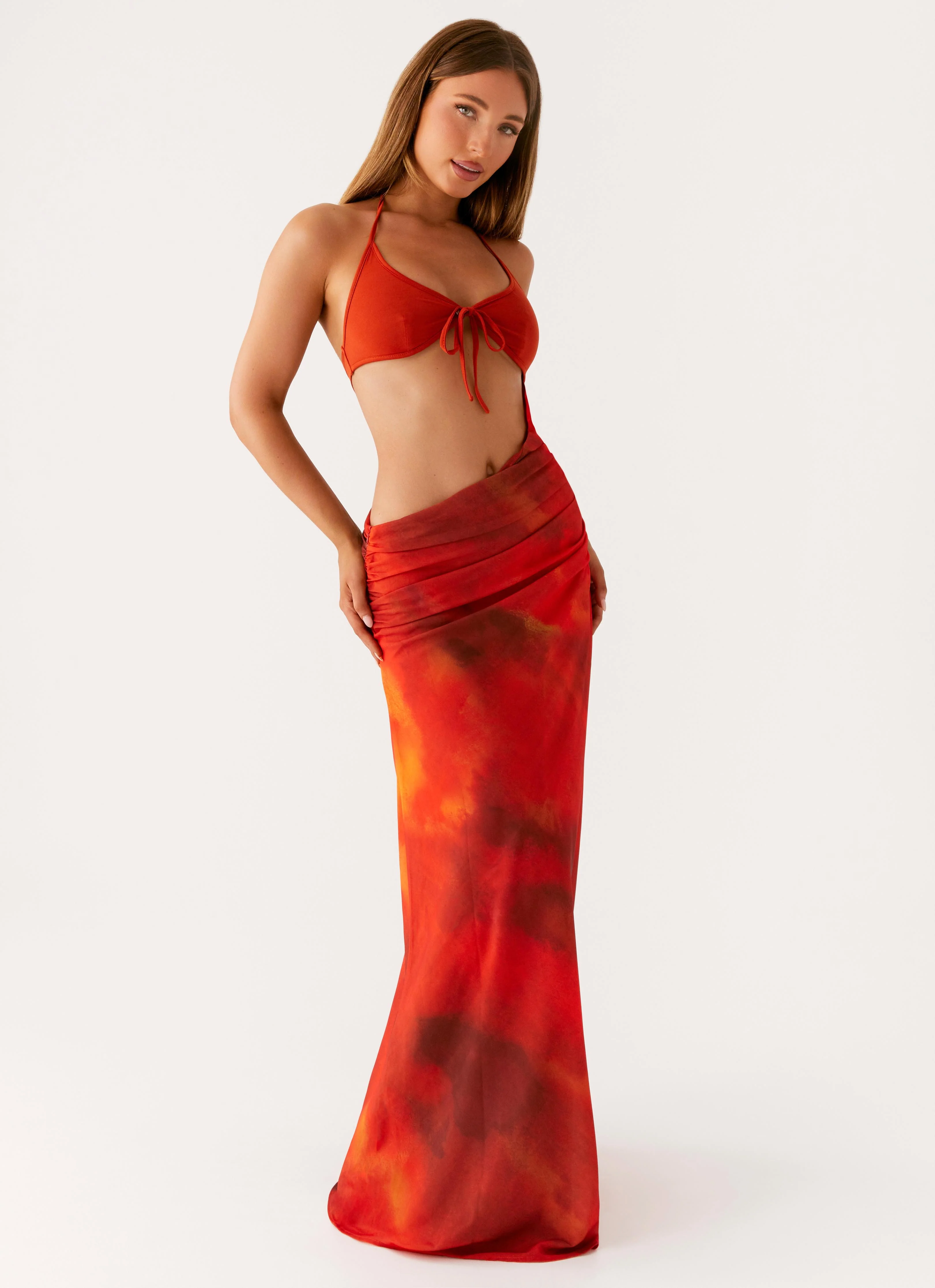 Elixis Maxi Dress - Scarlet Blur - Image 6