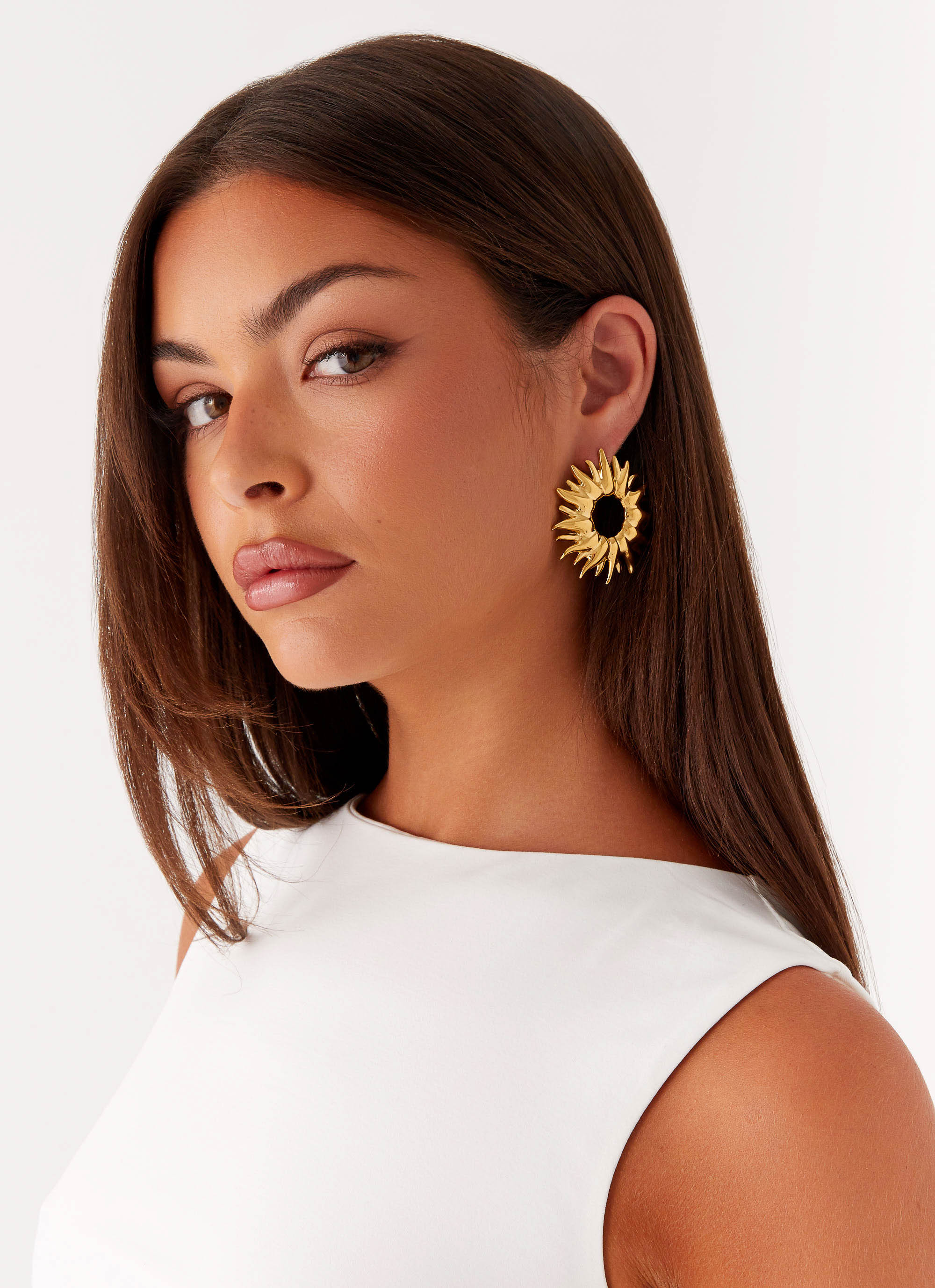 Eliya Earrings - Gold - Image 2