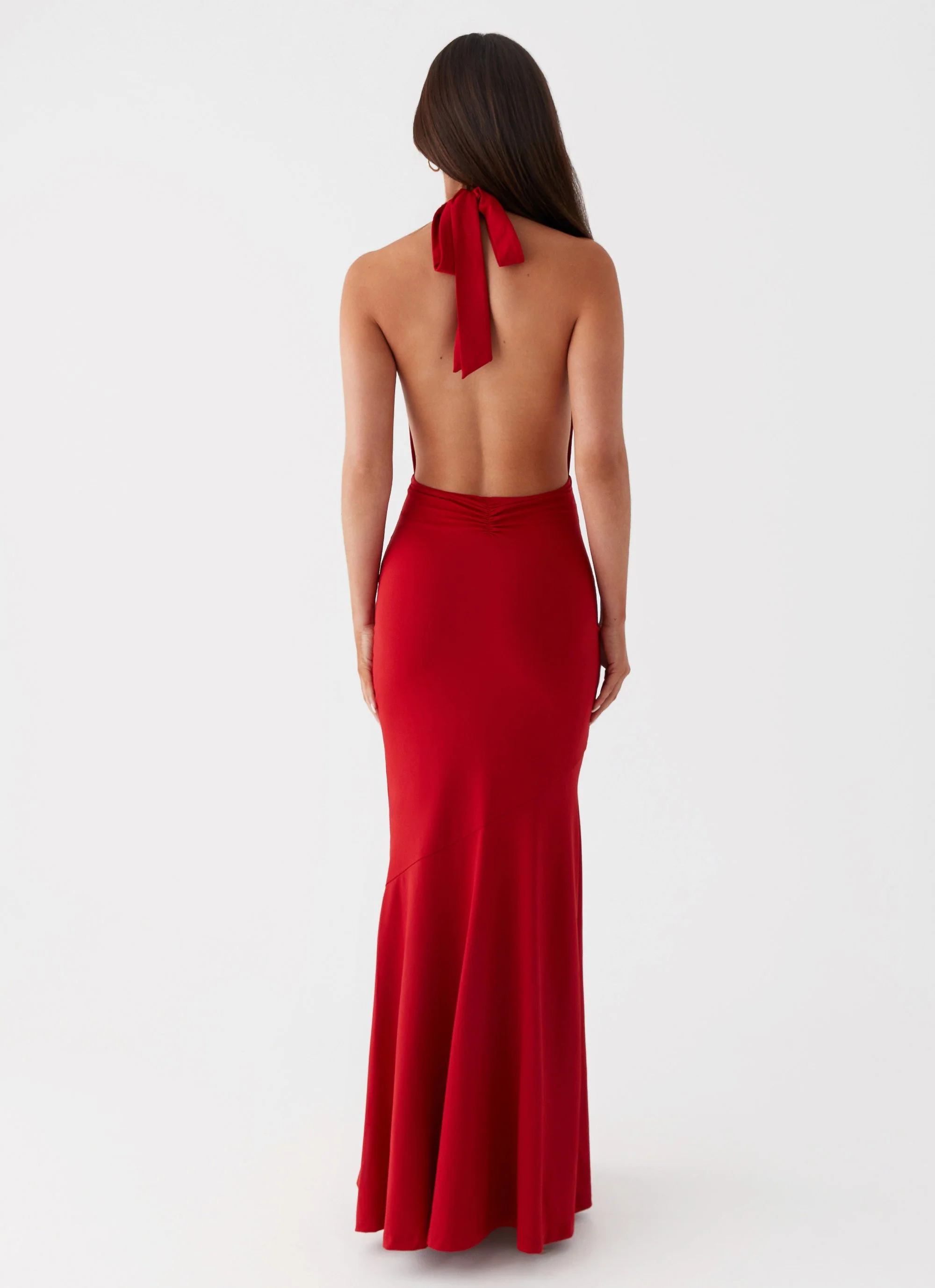 Eliza Rose Maxi Dress - Red - Image 5