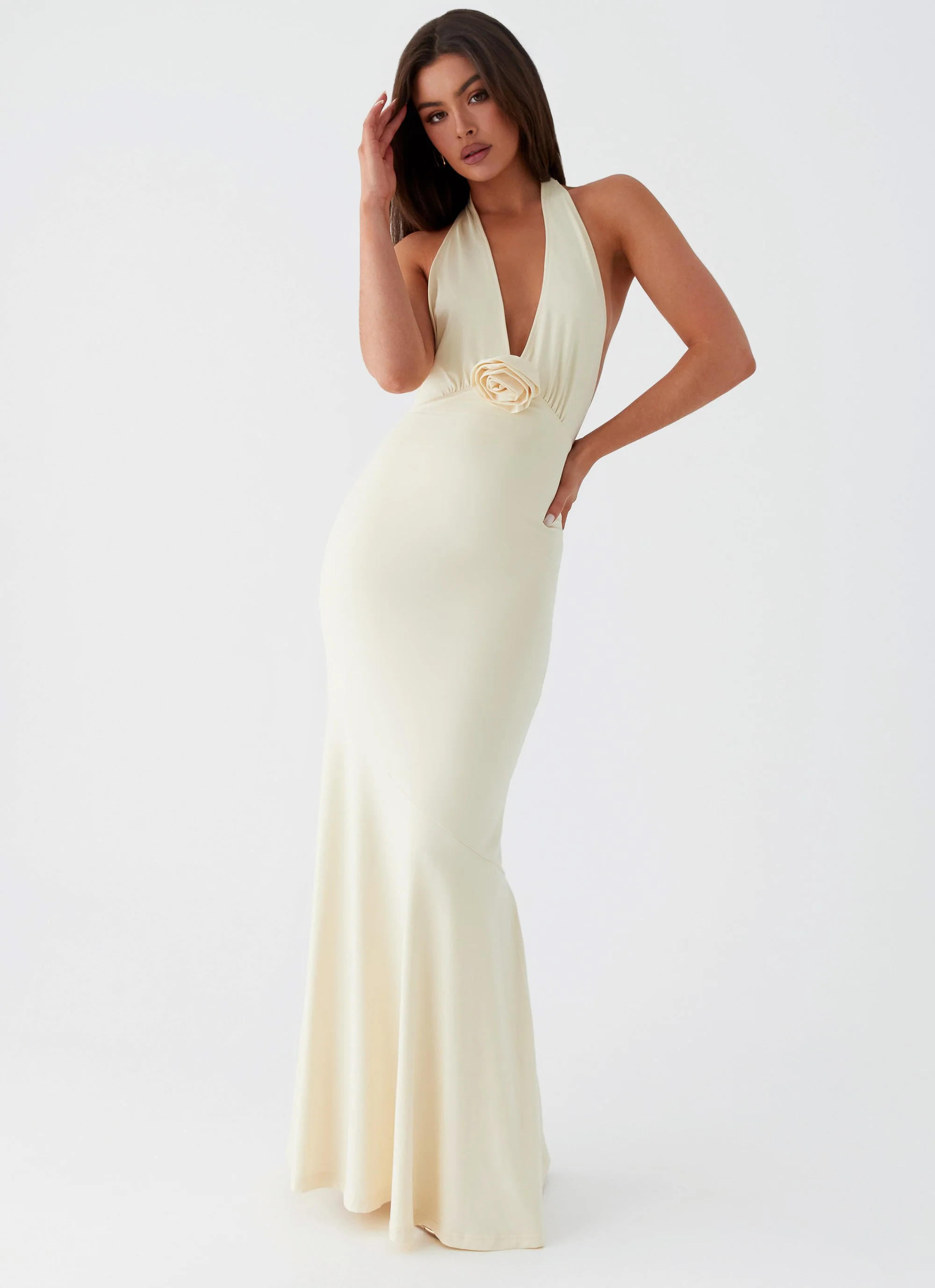Eliza Rose Maxi Dress - Yellow - Image 6