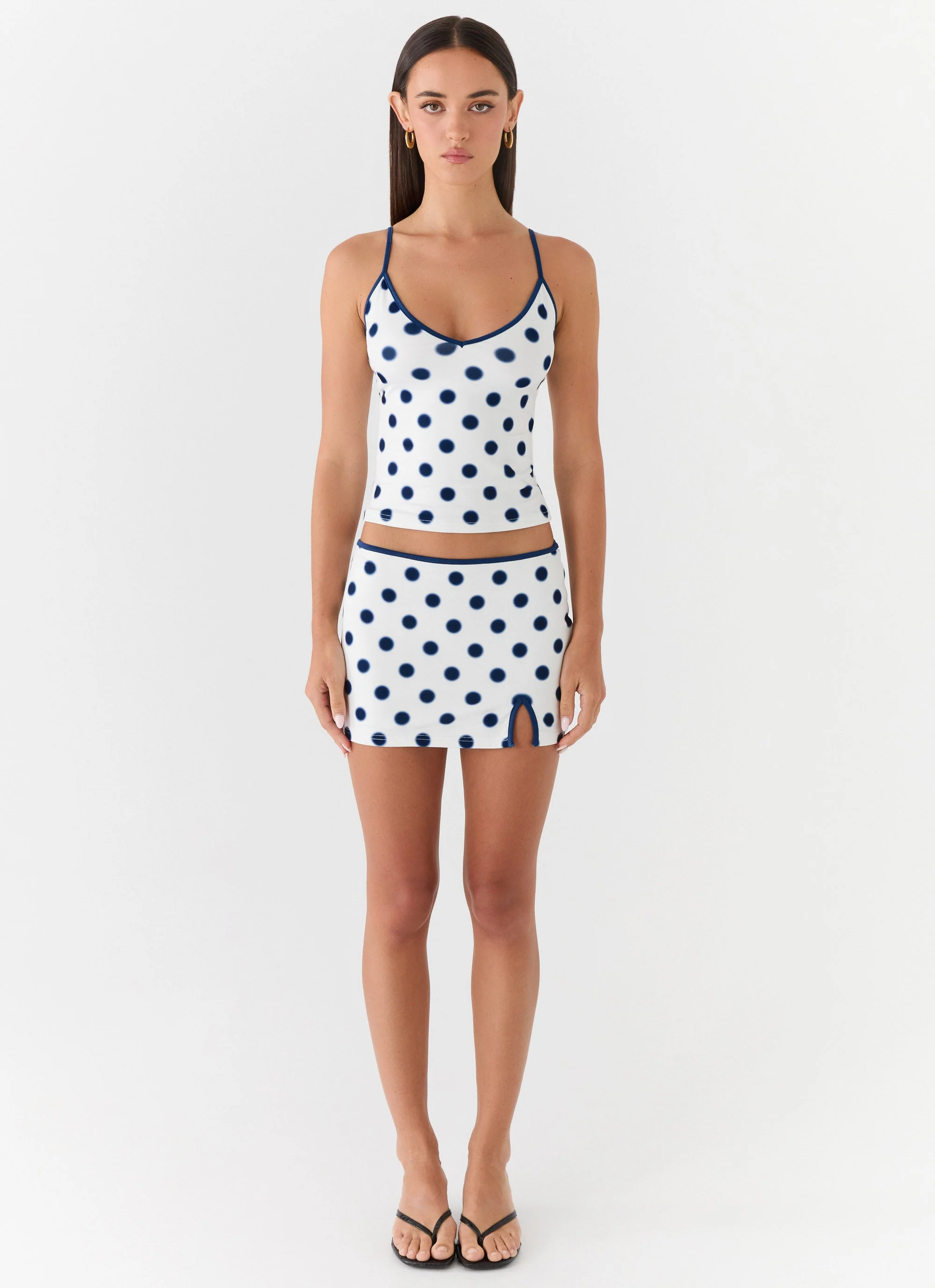 Elliot Top - Porcelain Blue Polka Dot - Image 4
