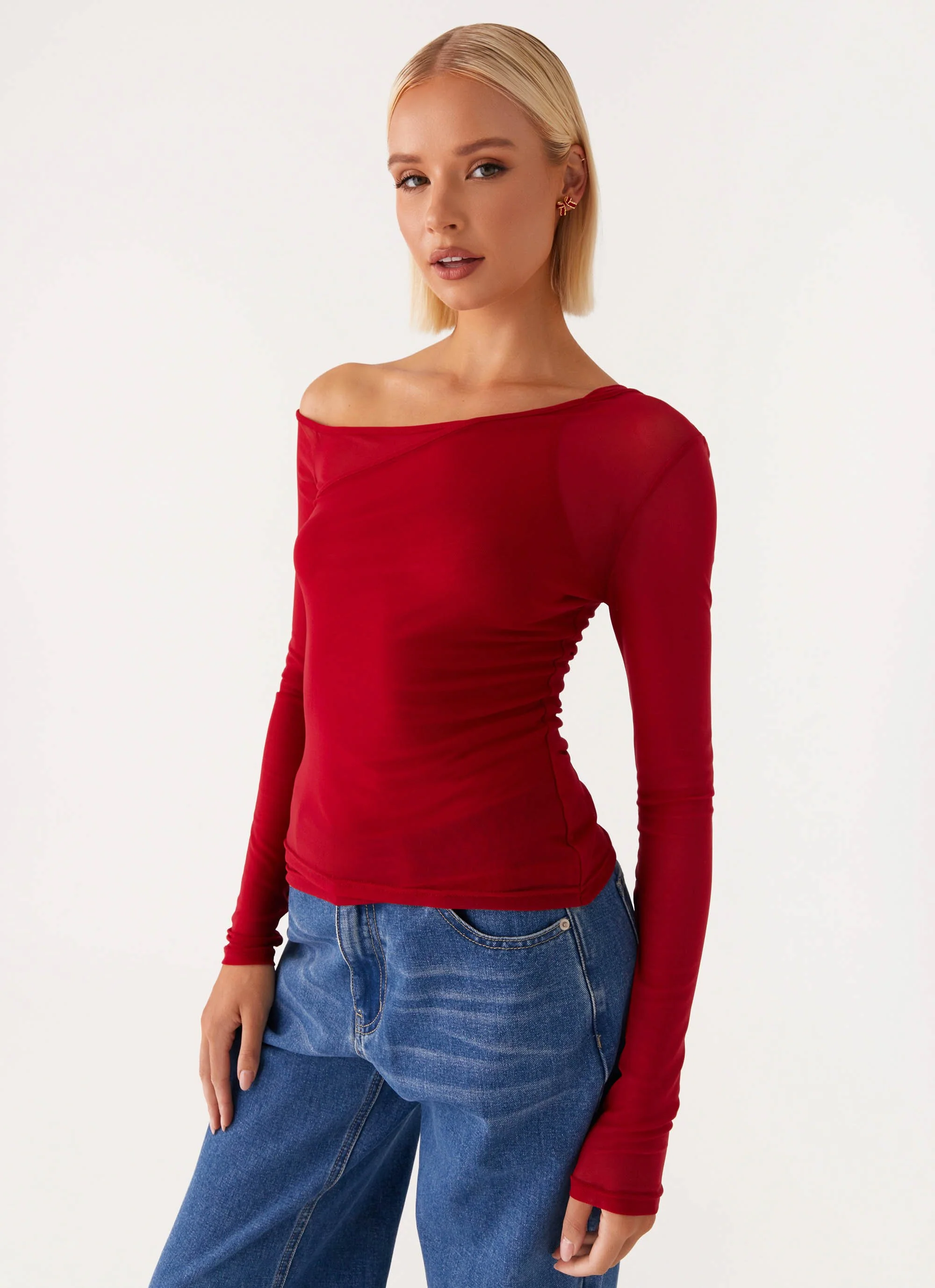 Elodie Top - Red - Image 6