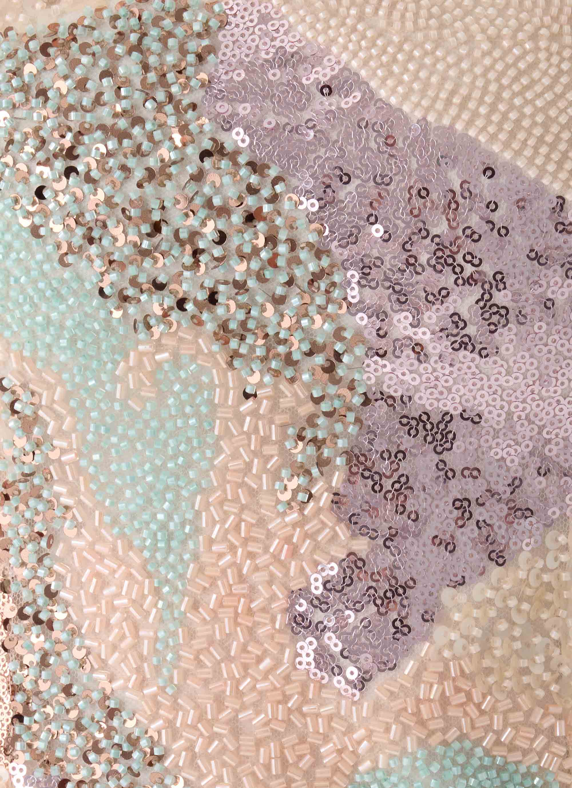 Elyna Beaded Mini Skirt - Swirl Sequin - Image 9