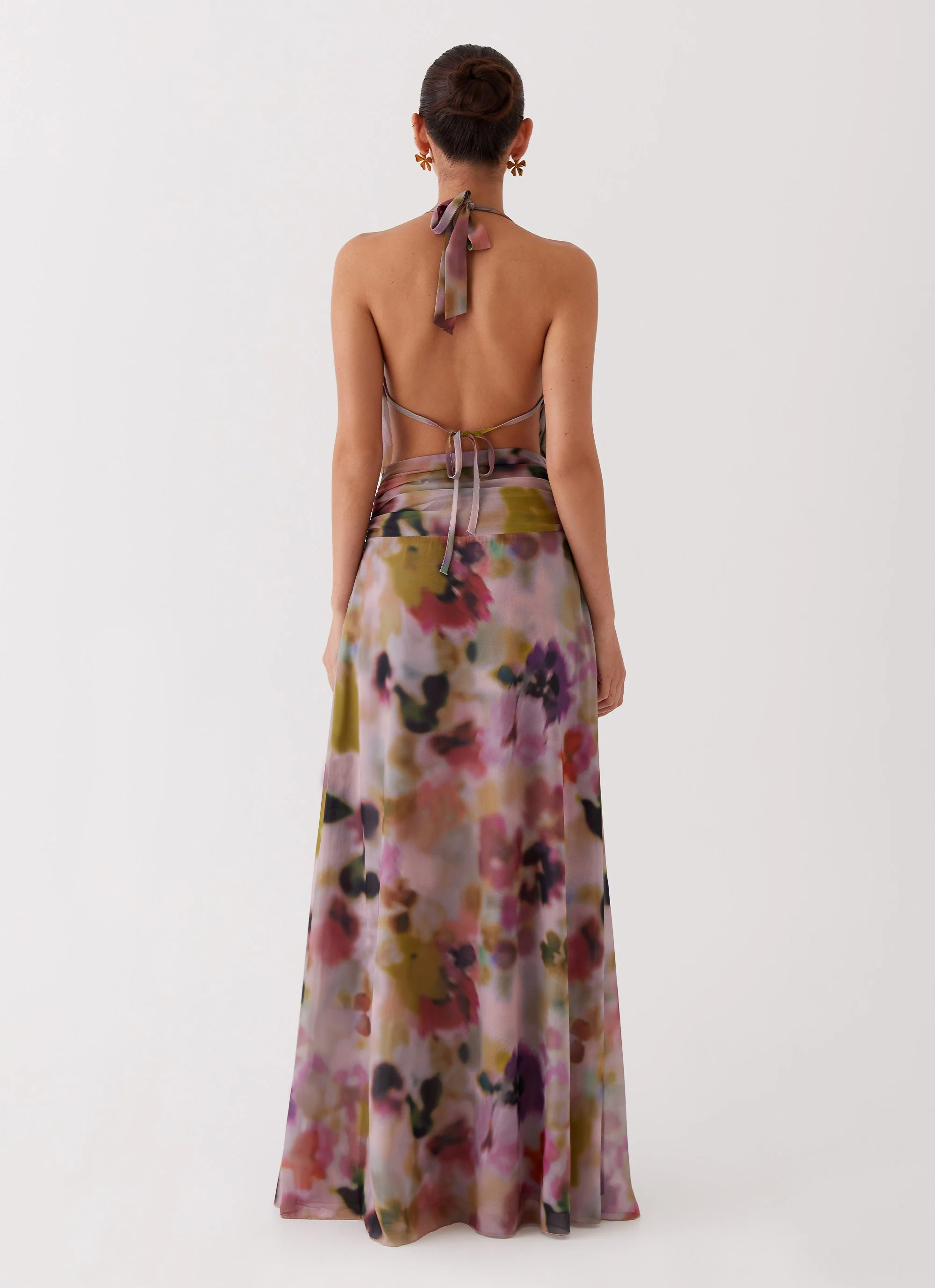 Elysia Chiffon Maxi Dress - Mystic Meadow - Image 5