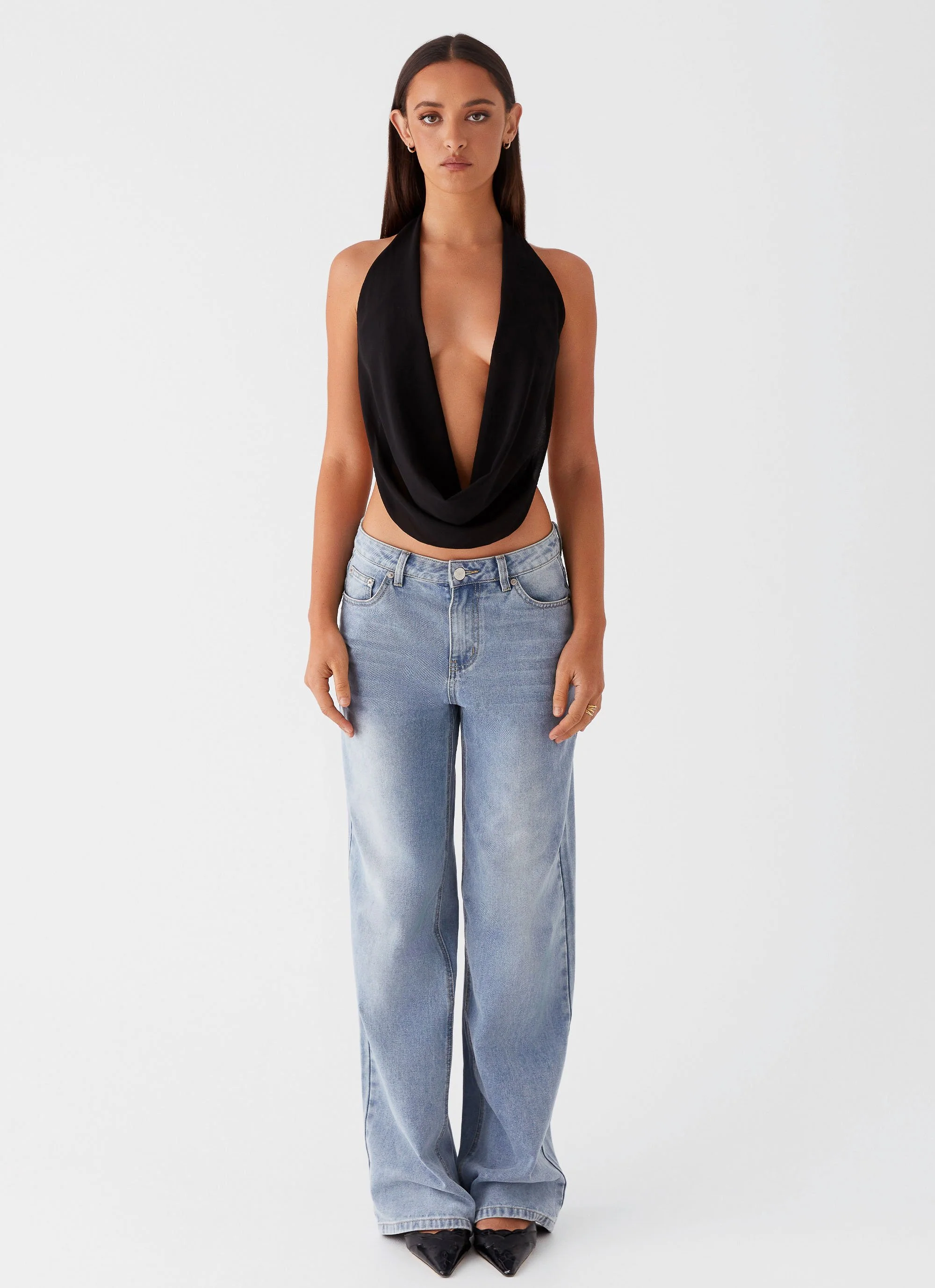 Elysia Chiffon Top - Black - Image 2