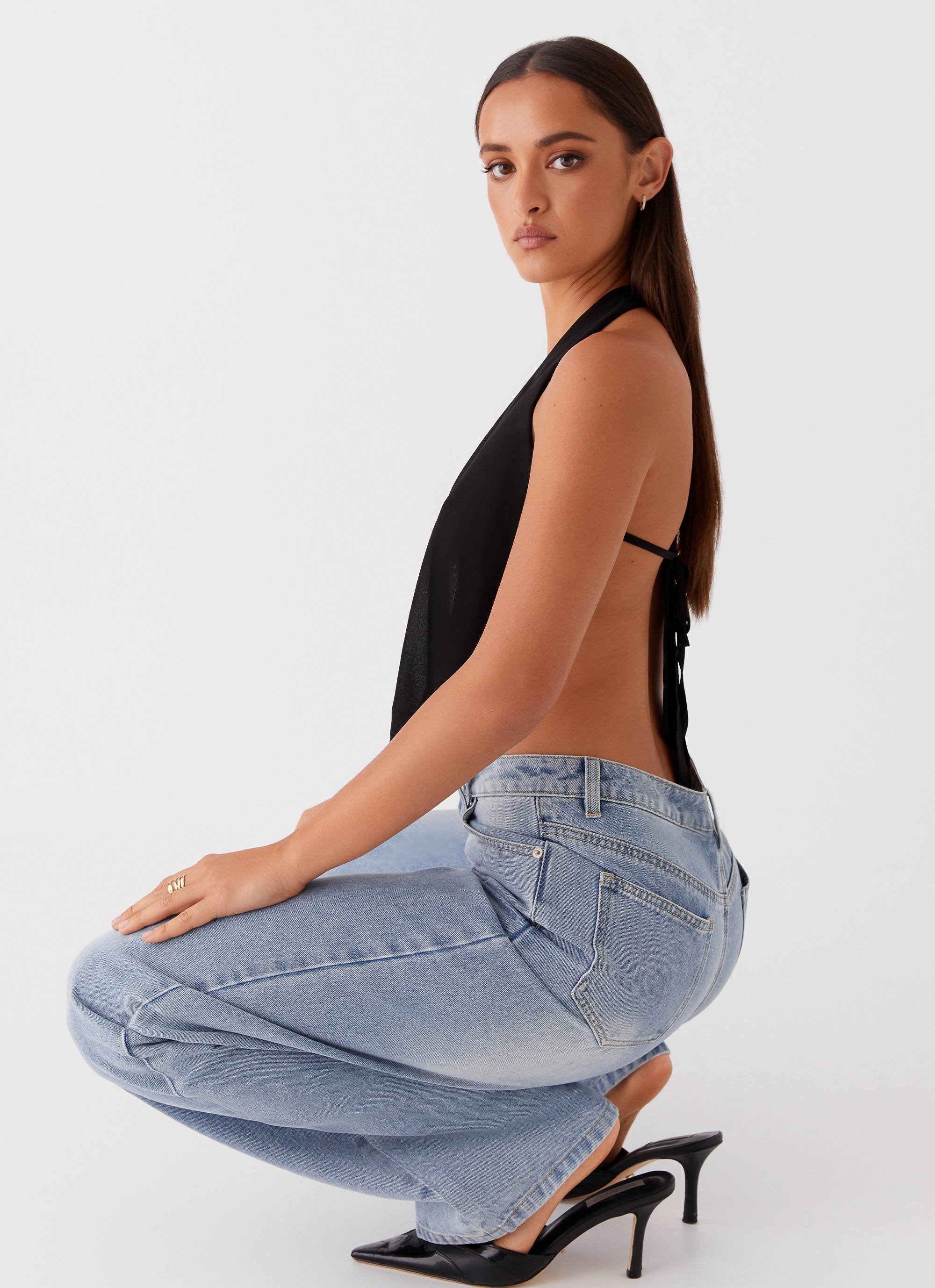 Elysia Chiffon Top - Black - Image 5