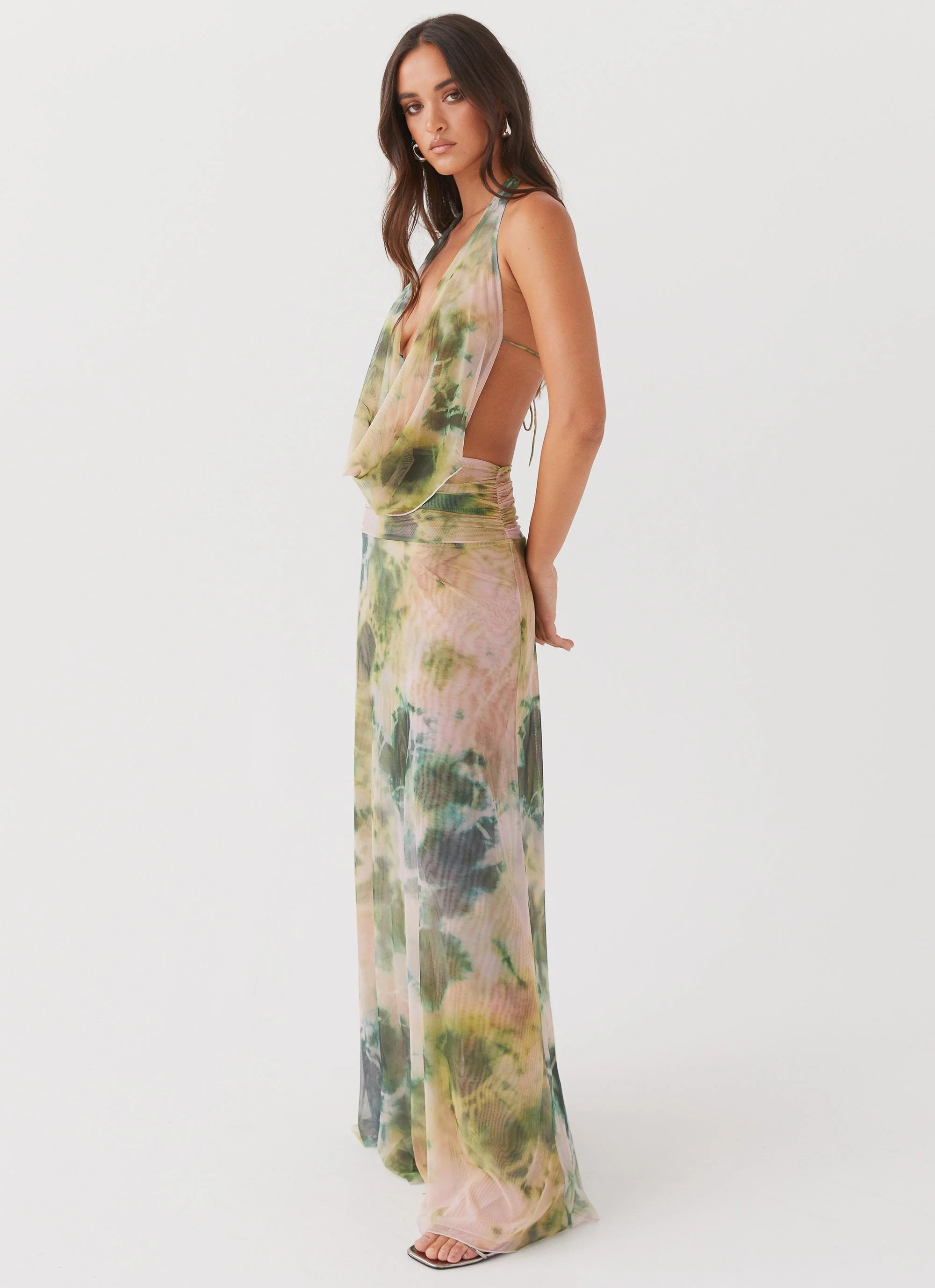 Elysia Mesh Maxi Dress - Rainforest - Image 4