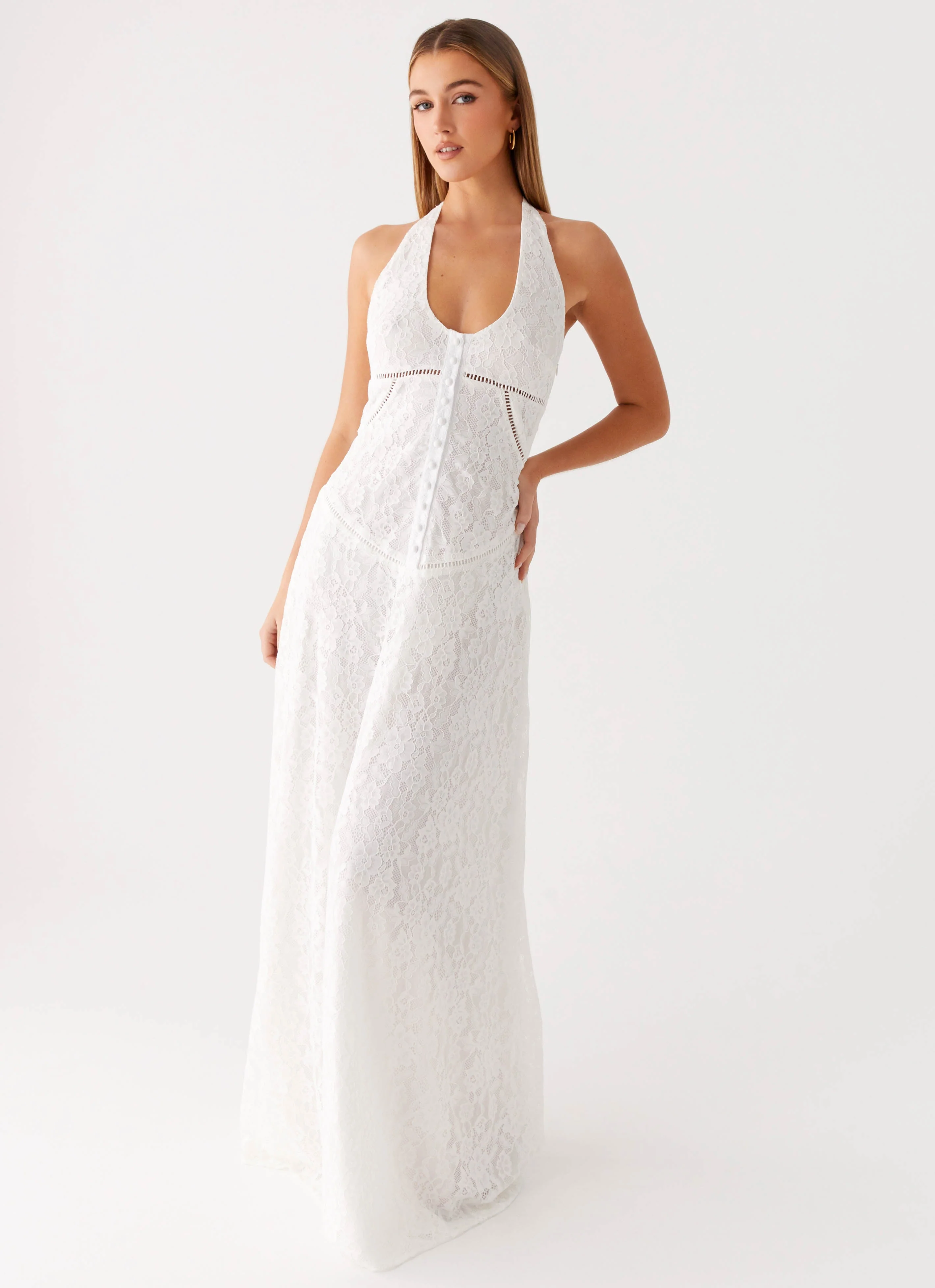 Ember Valley Cotton Maxi Dress - Ivory - Image 4