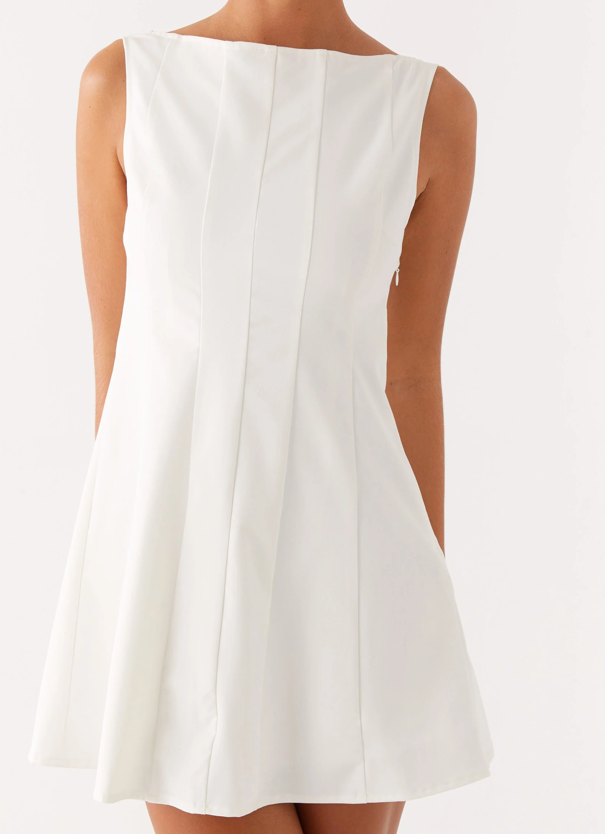Emelie Mini Dress - White - Image 6