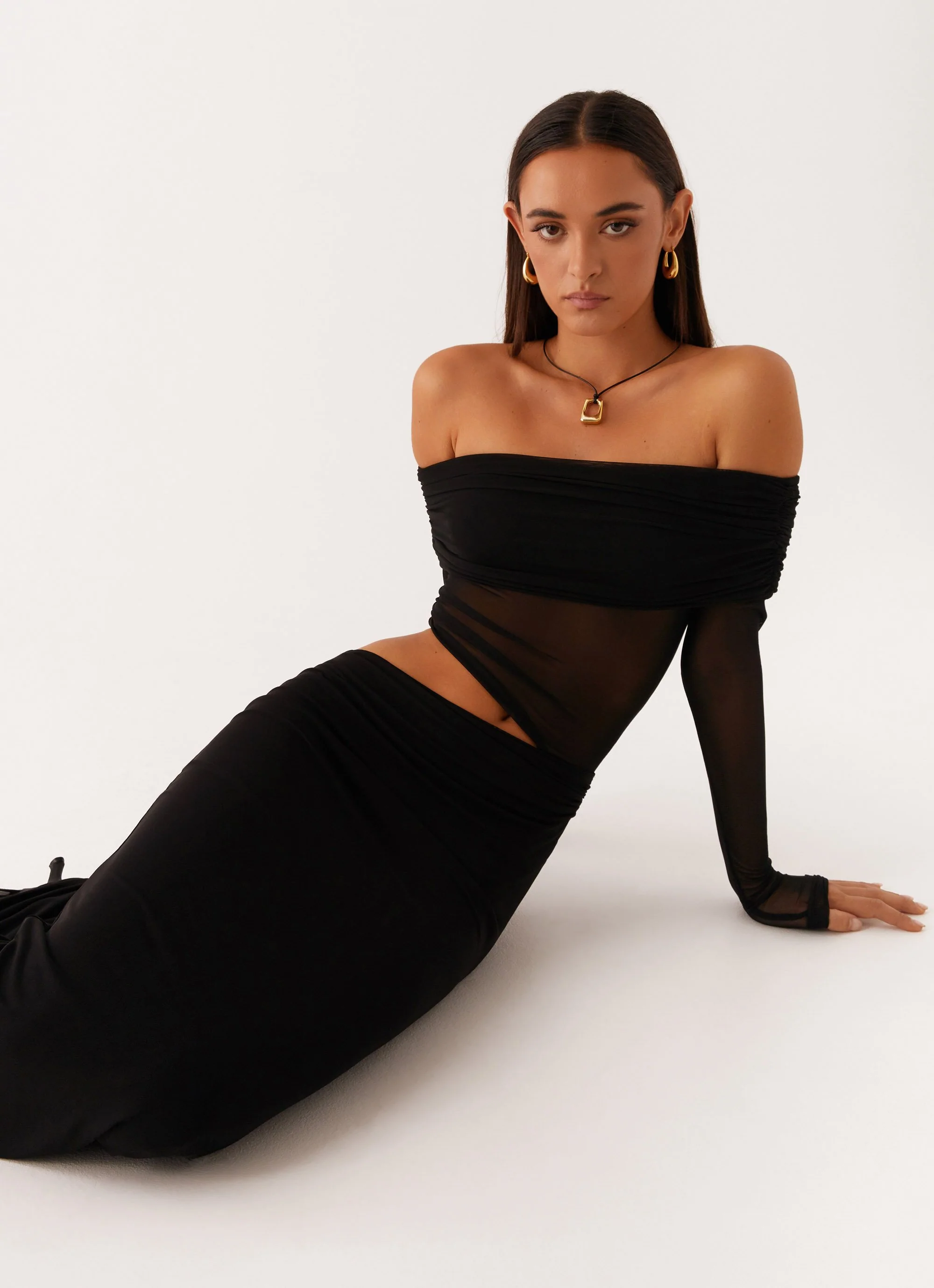 Emery Maxi Dress - Black - Image 5