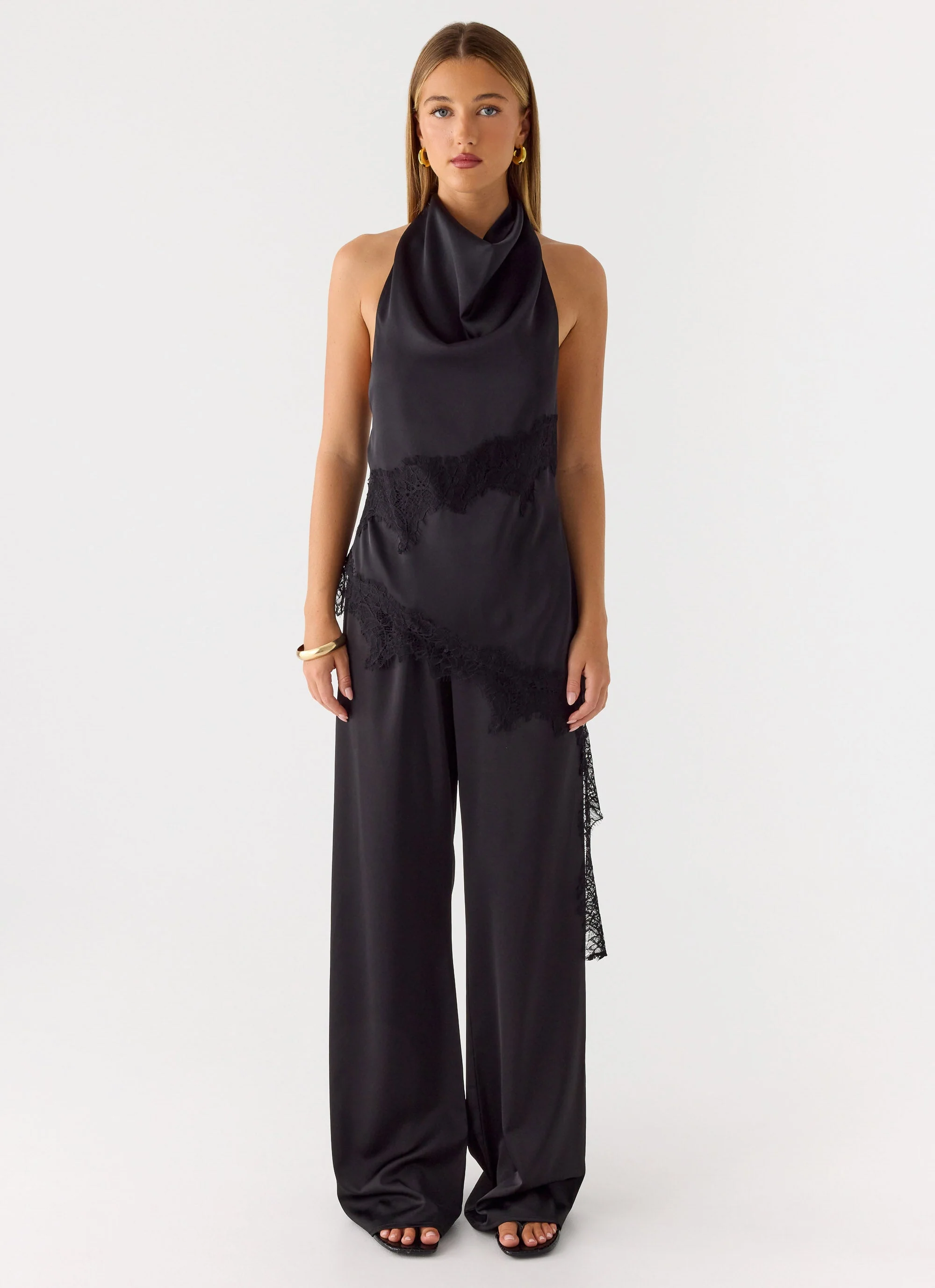 Emilee Cowl Top - Black