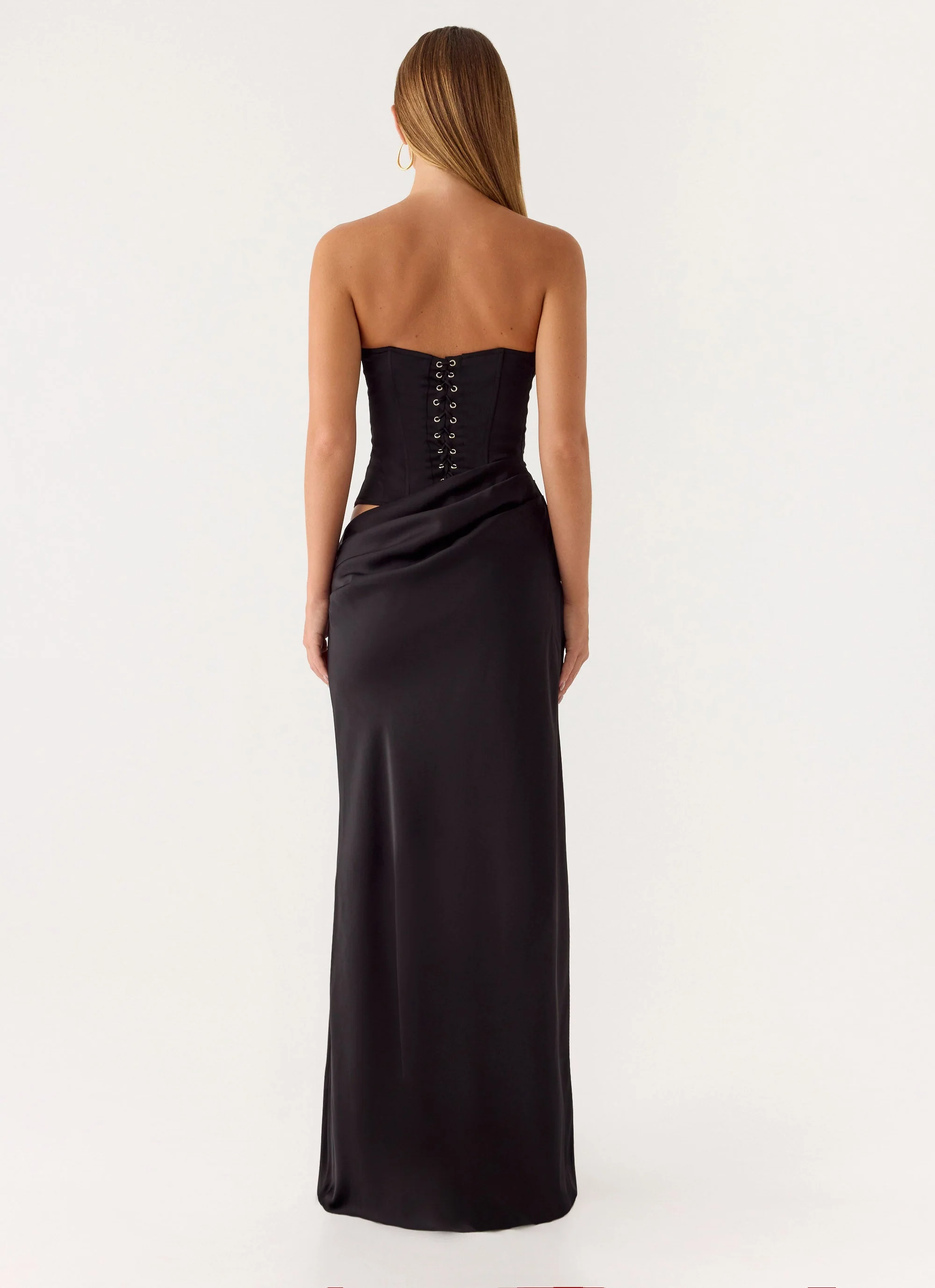 Emory Corset Maxi Dress - Black - Image 3