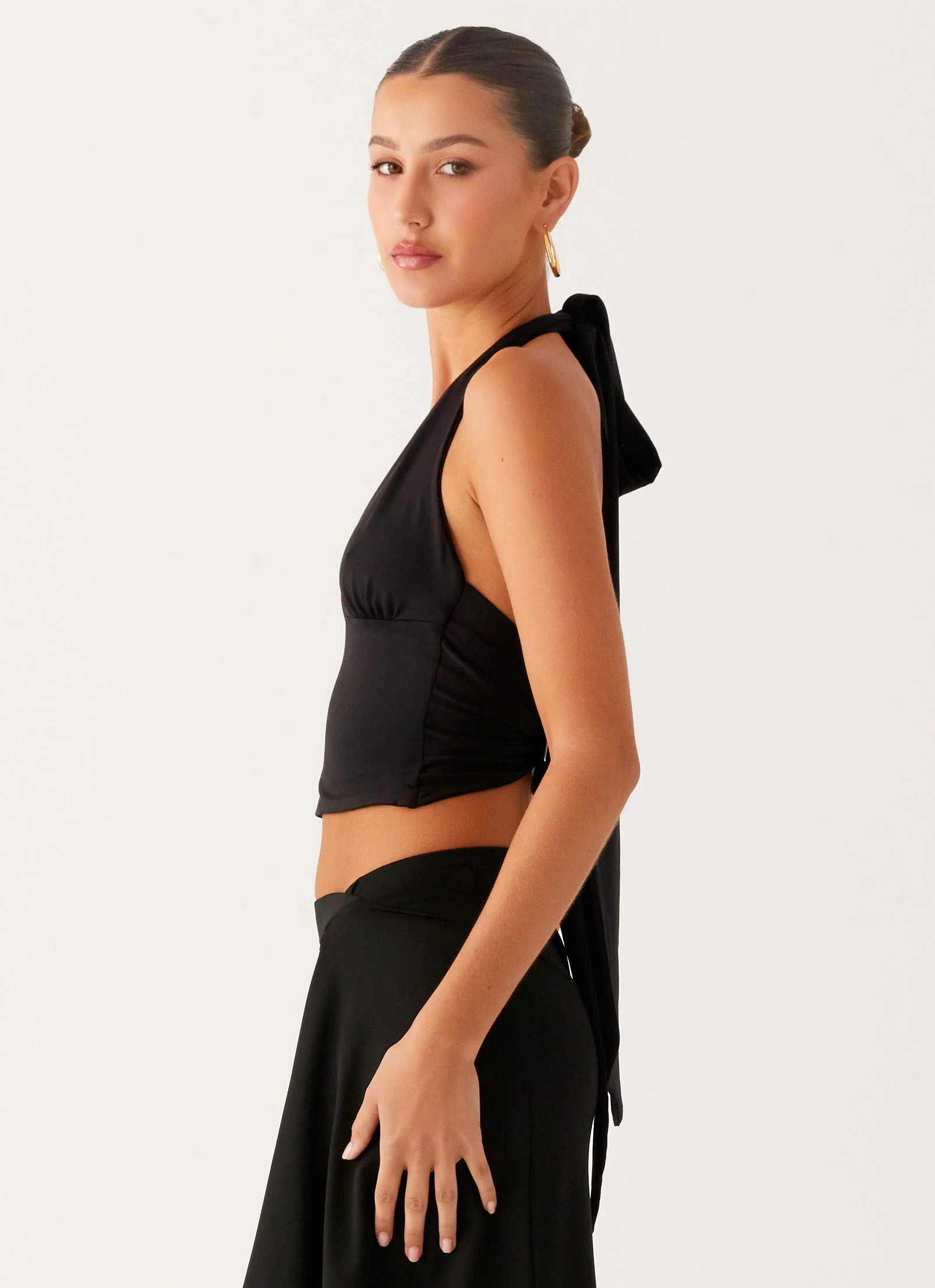 Fade Out Hardwear Halter Top - Black - Image 3