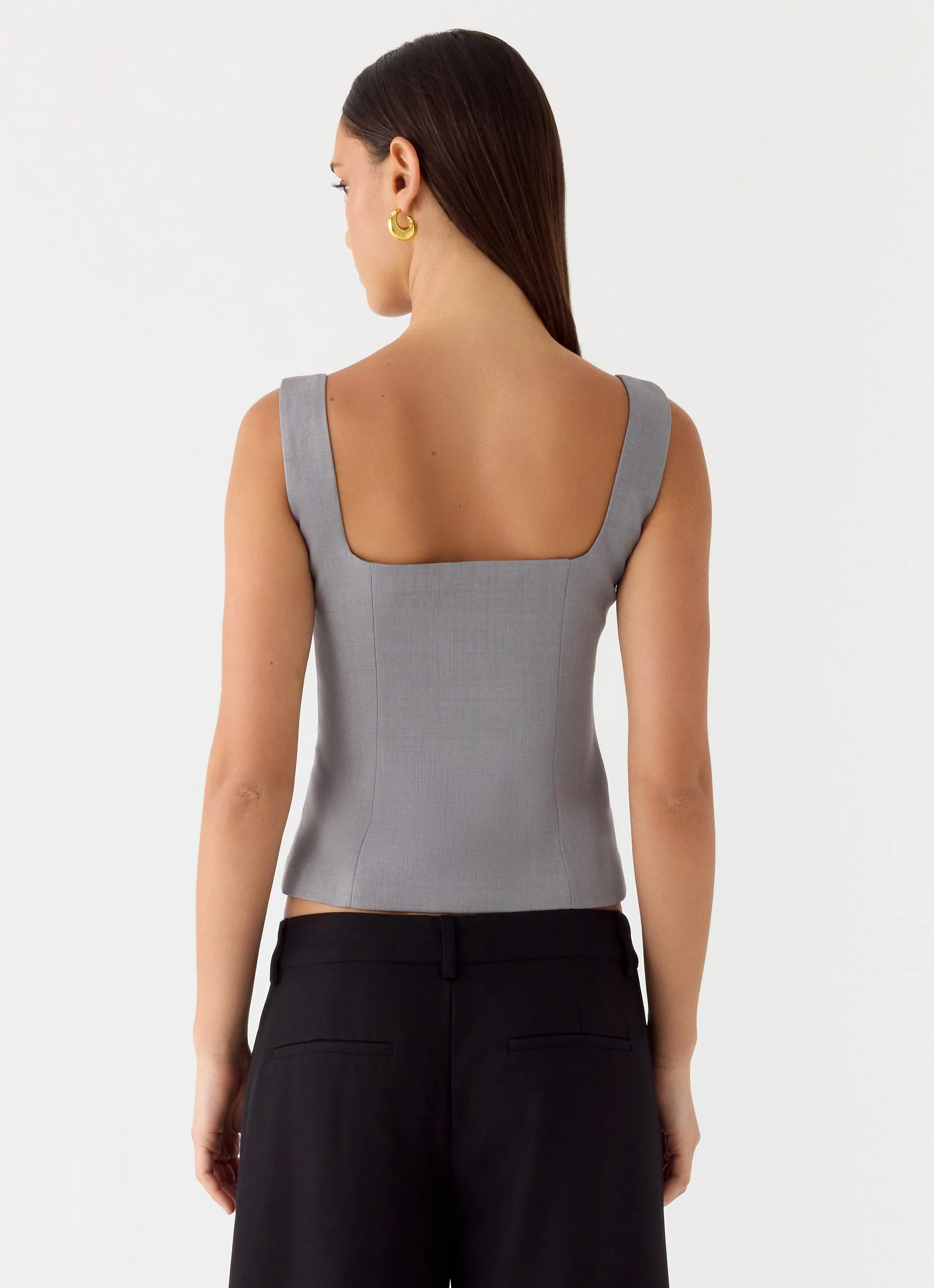 False Start Top - Smoke Grey - Image 4