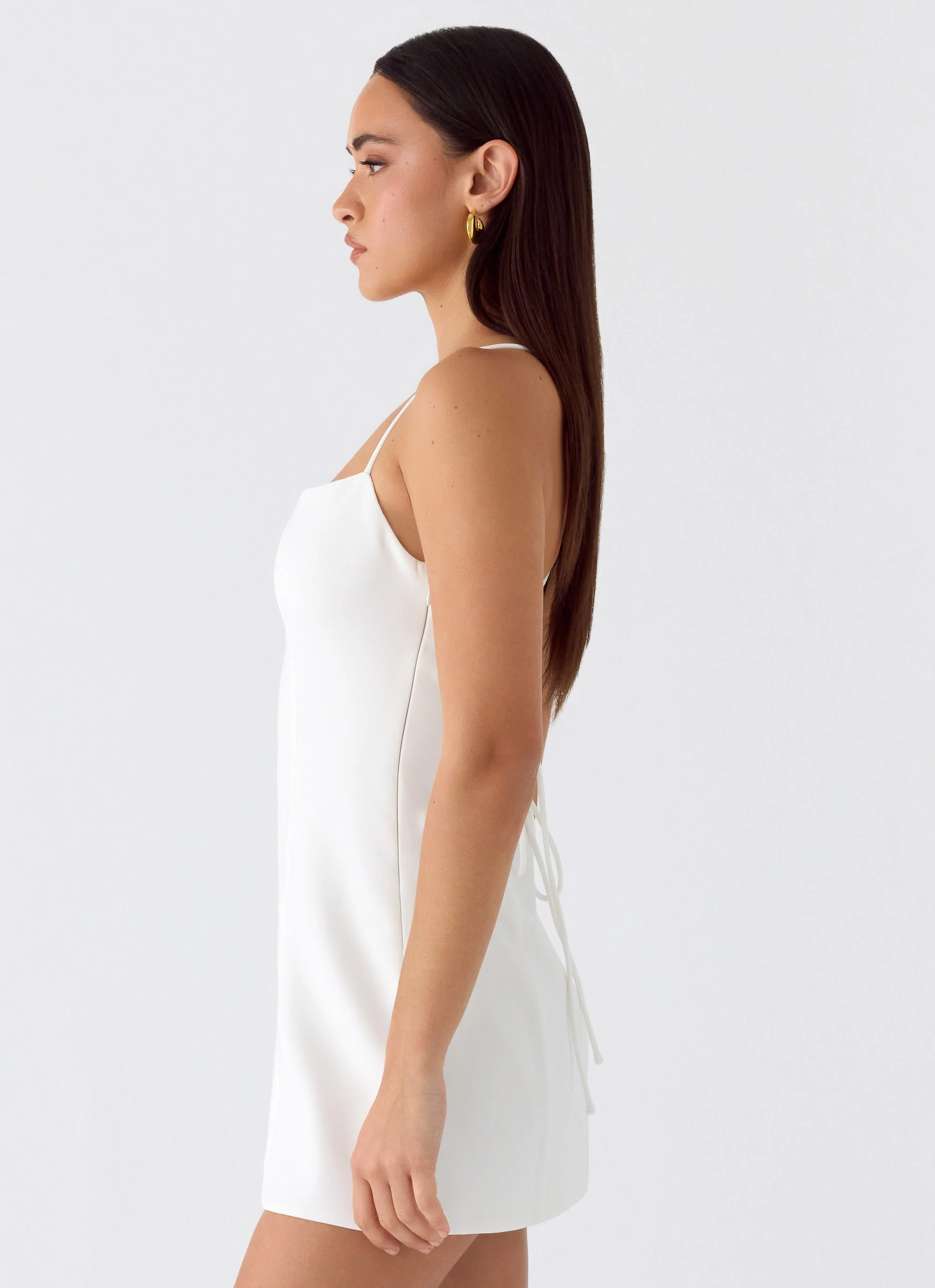 Famous Mini Dress - White - Image 3