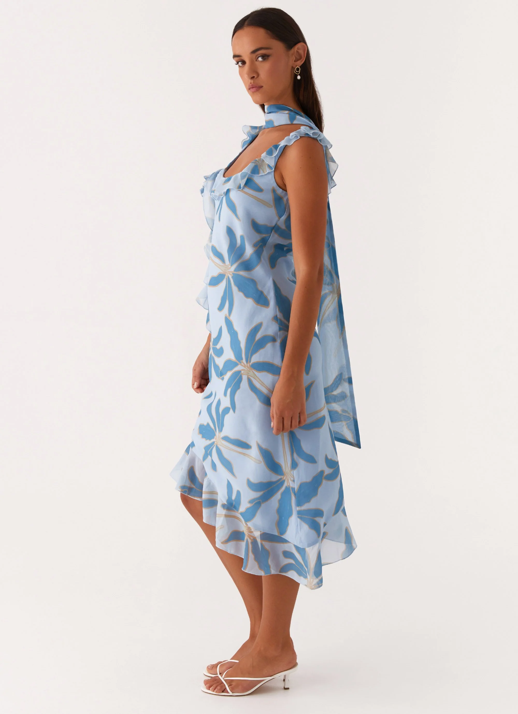 Fariday Midi Dress - Opulent Blue - Image 3