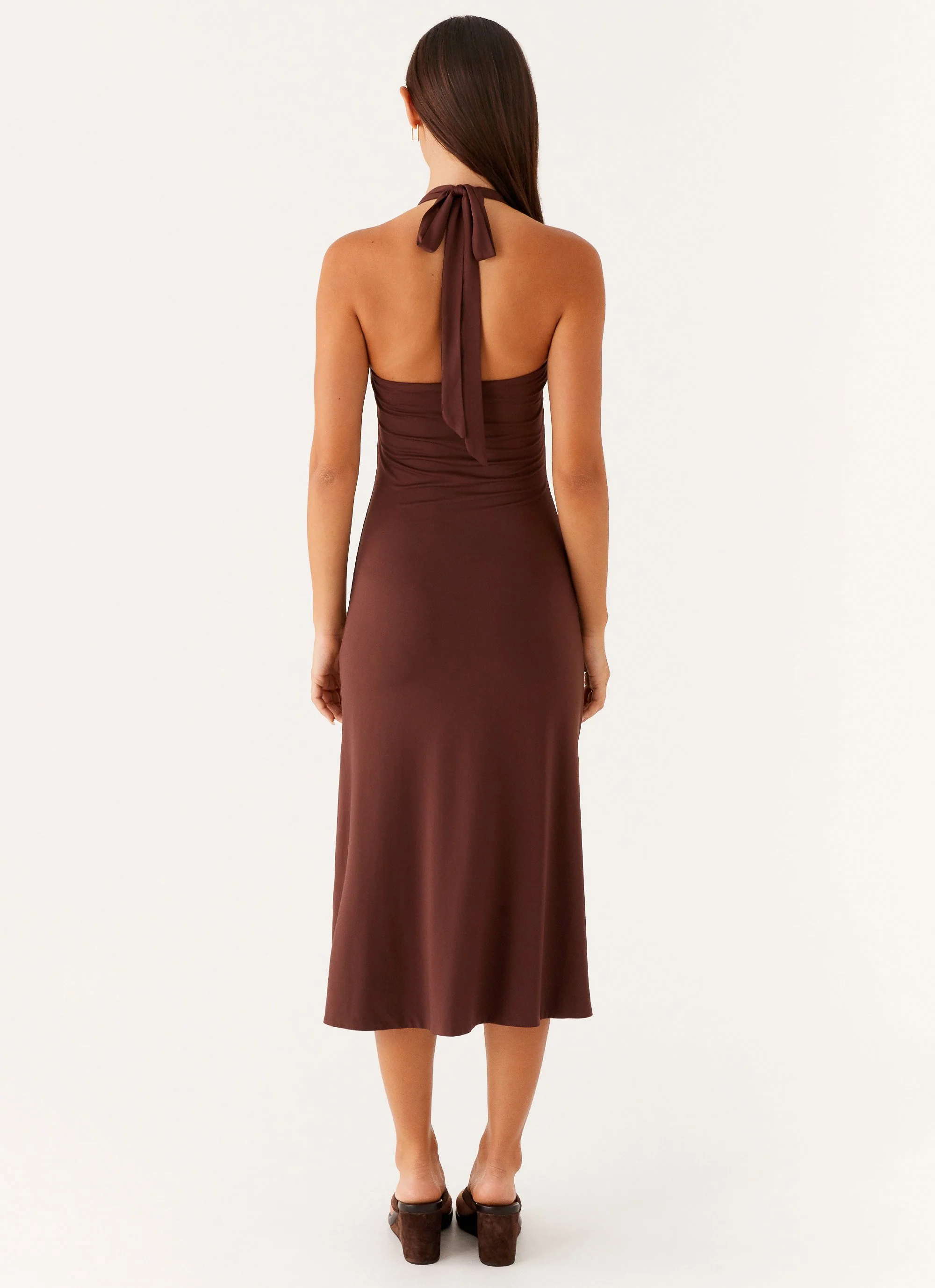 Fast Times Midi Dress - Chocolate - Image 6
