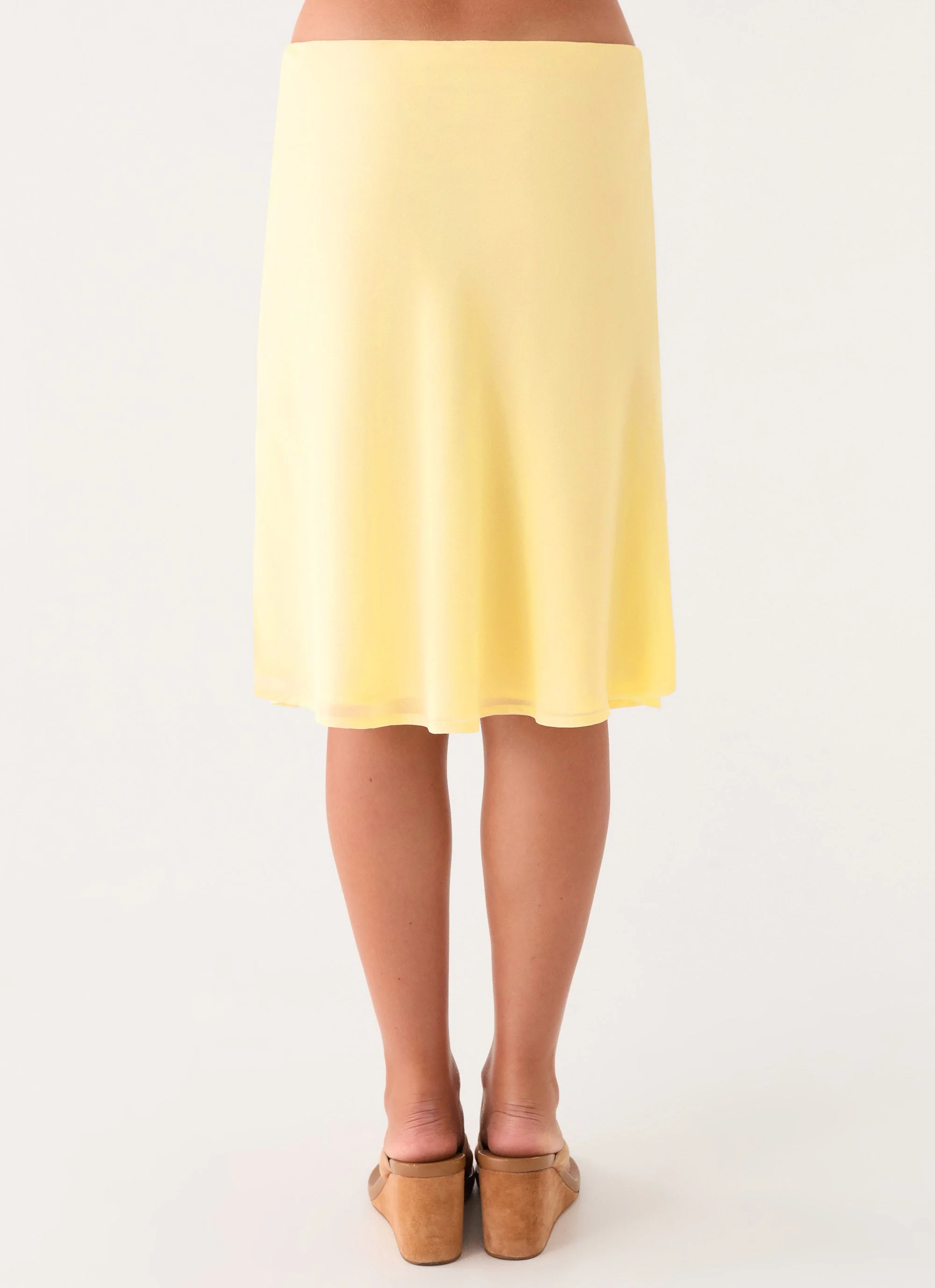 Fayloria Midi Skirt - Lemon - Image 6
