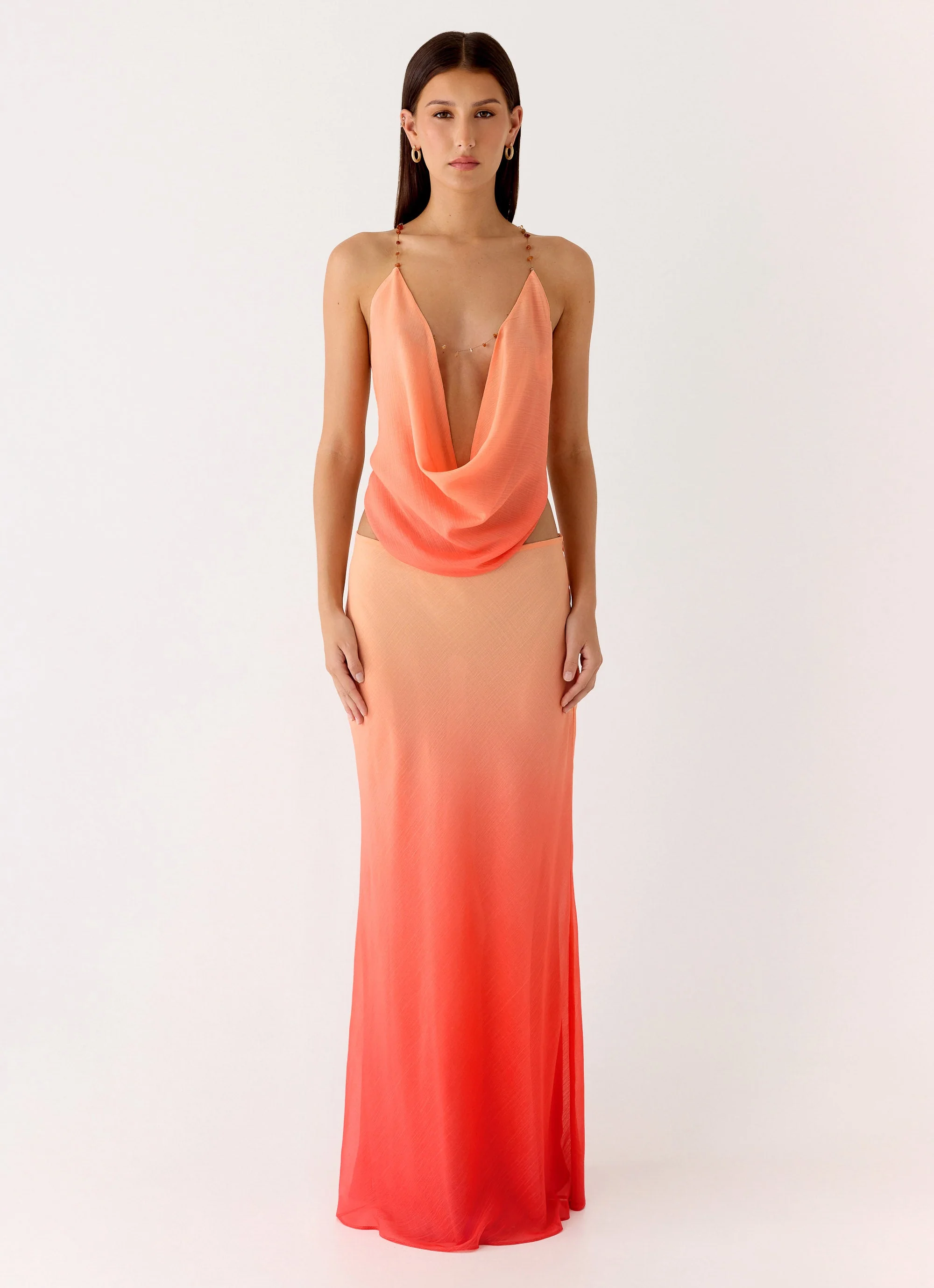 Feliciana Maxi Skirt - Sunset Ombre - Image 8