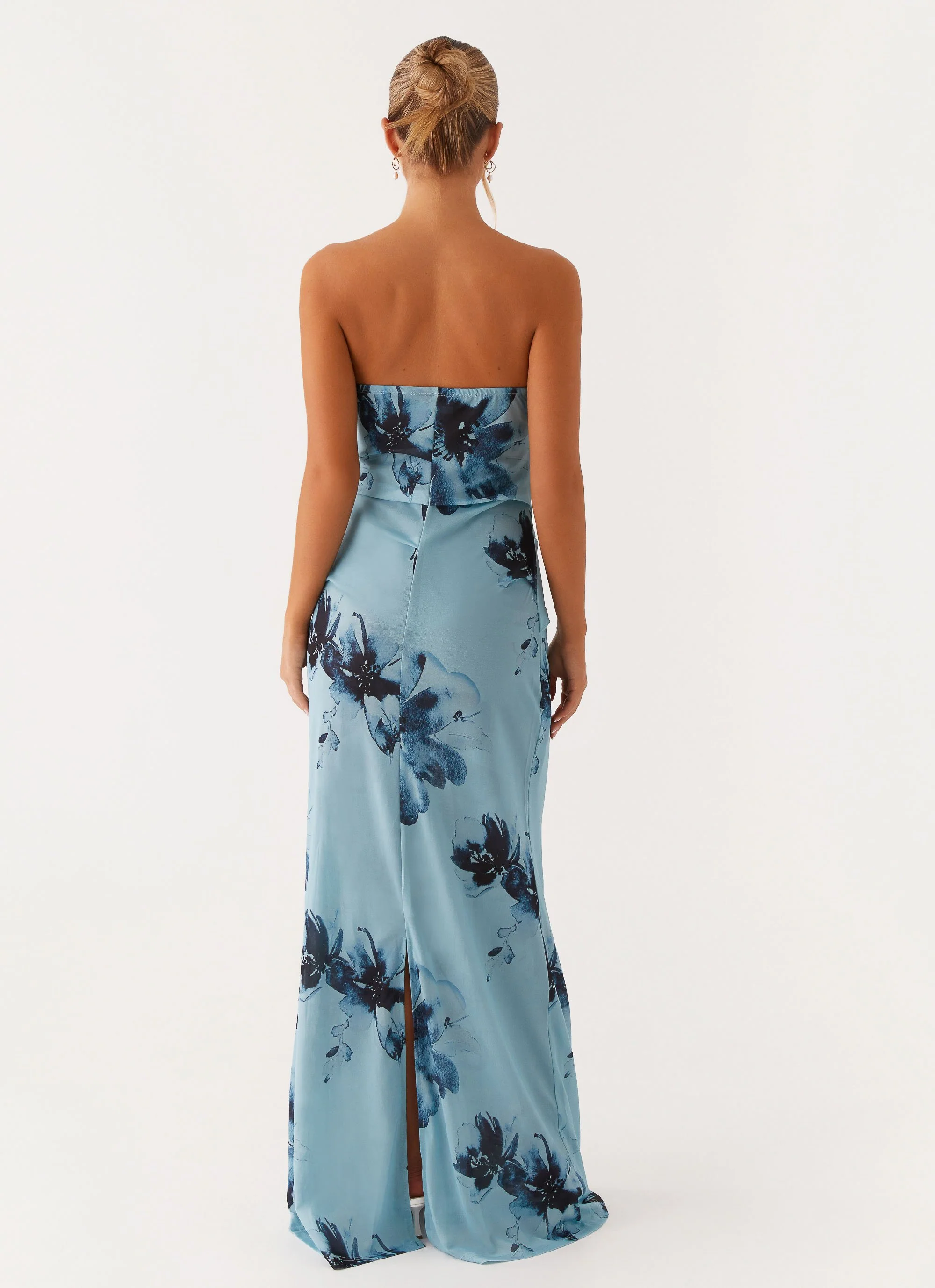 Field Of Dreams Maxi Dress - Blue Black Floral - Image 5