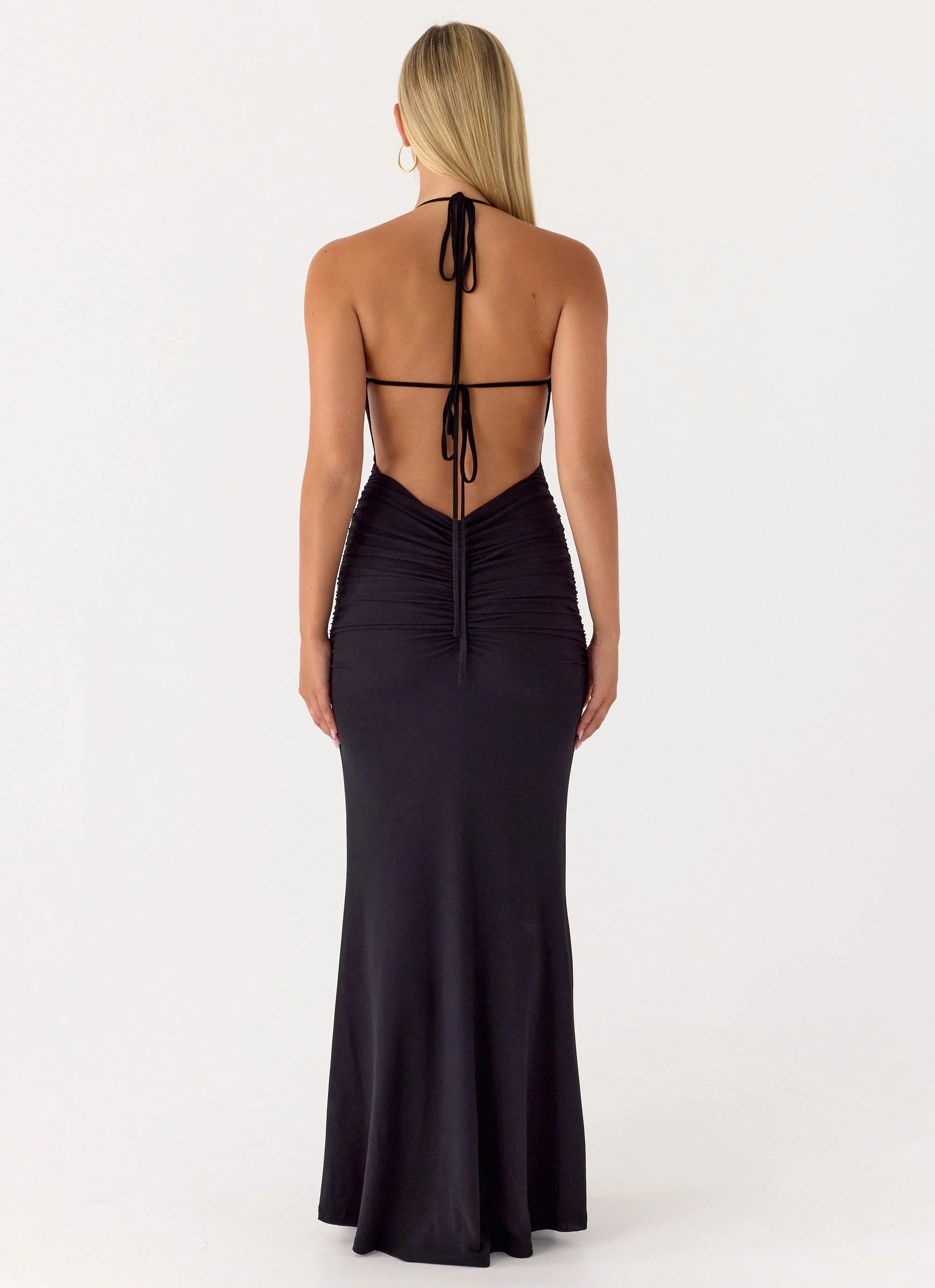 Fine By Me Maxi Dress - Black - Image 3