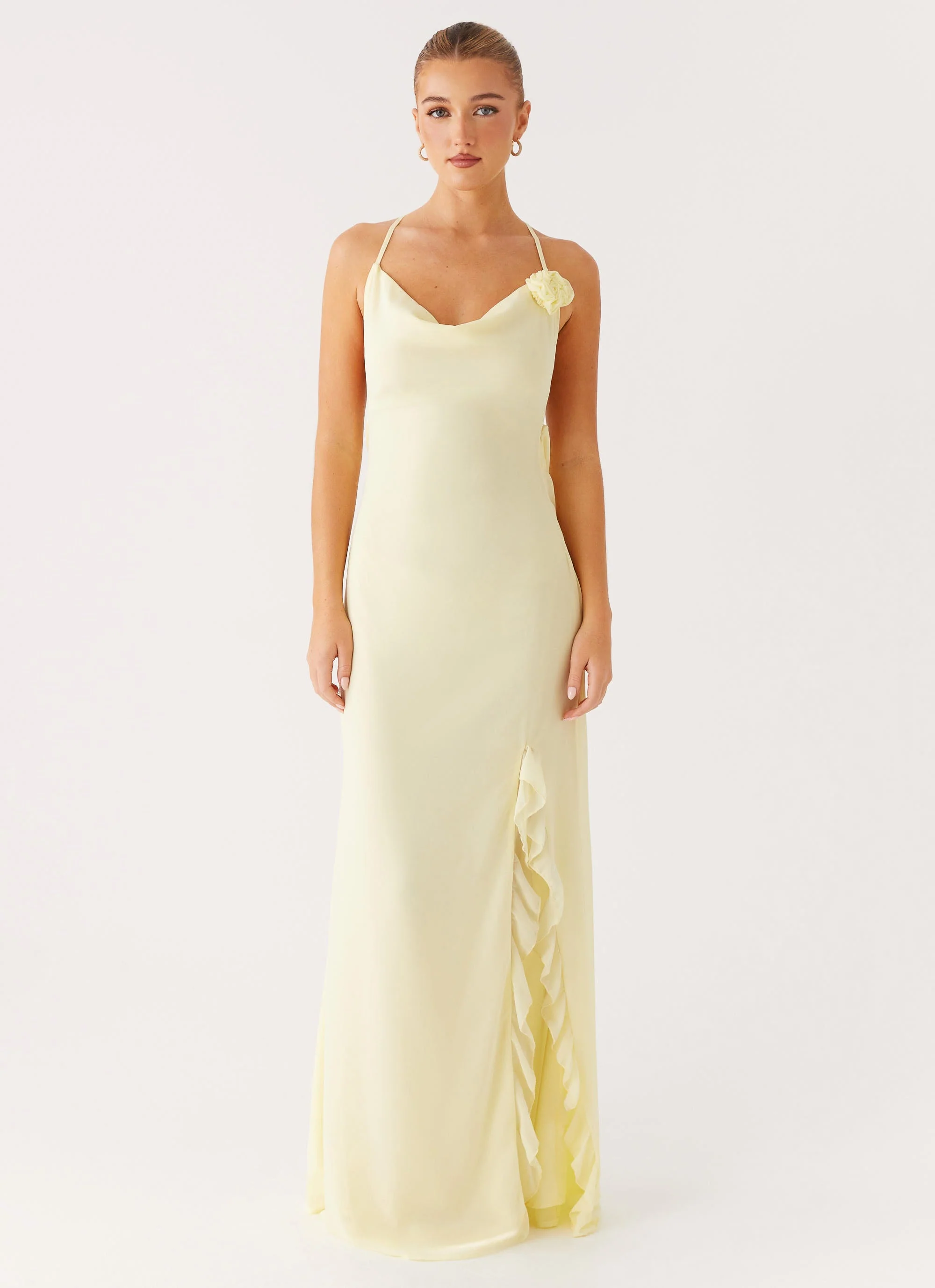 First Class Maxi Dress - Yellow - Image 4