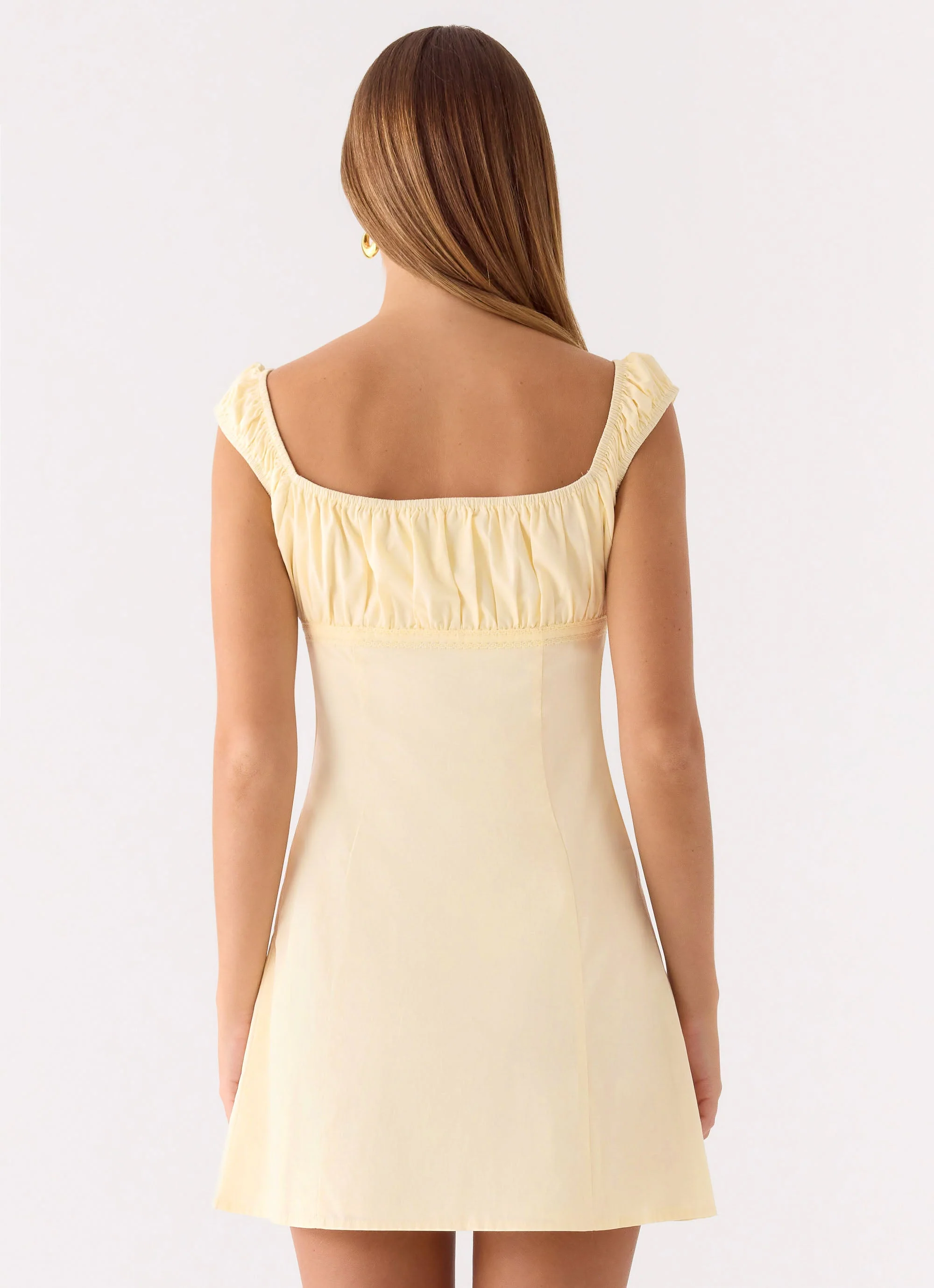 Fornarina Mini Dress - Lemon - Image 4