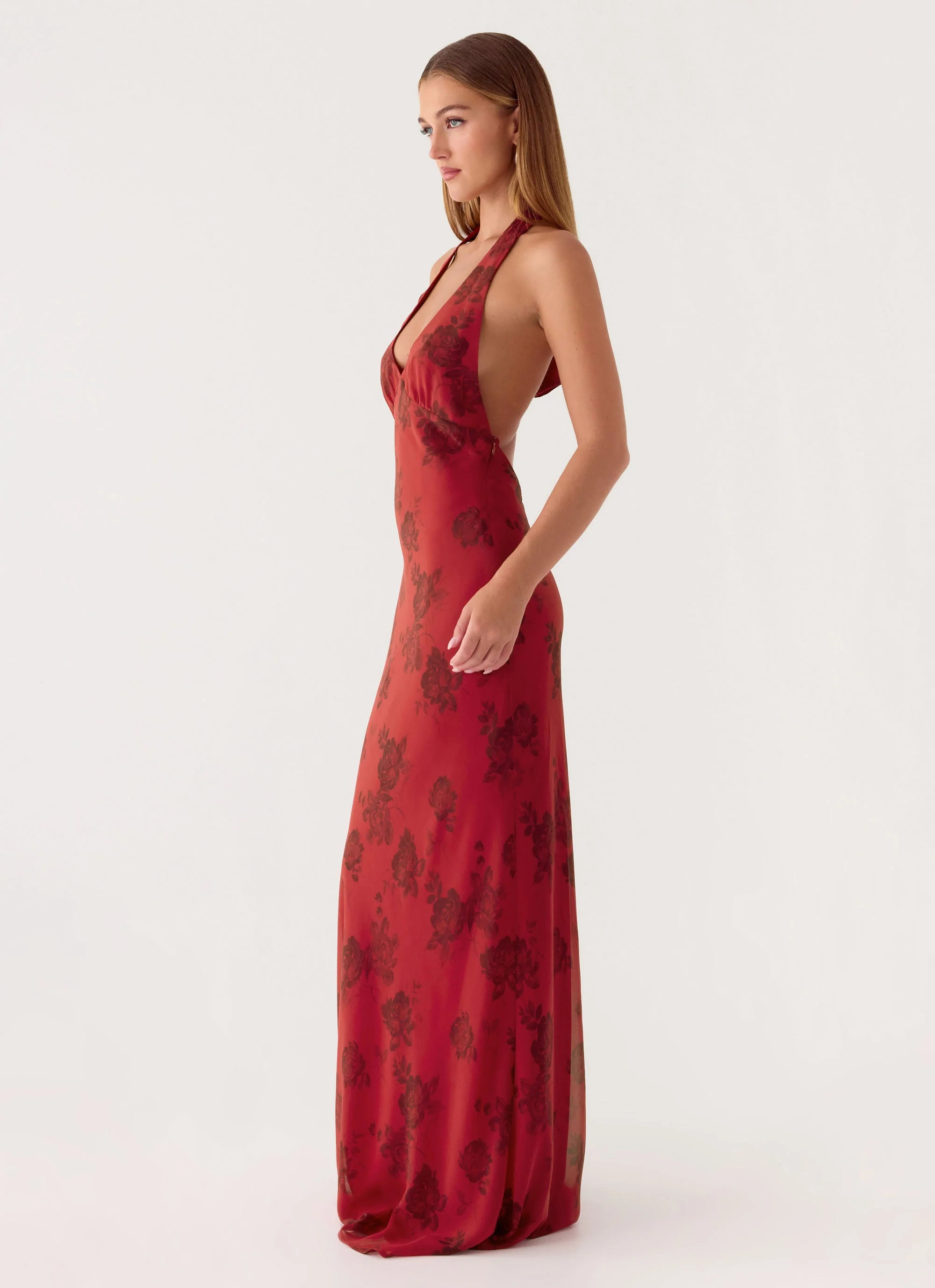 Freja Maxi Dress - Cherry Rose - Image 3