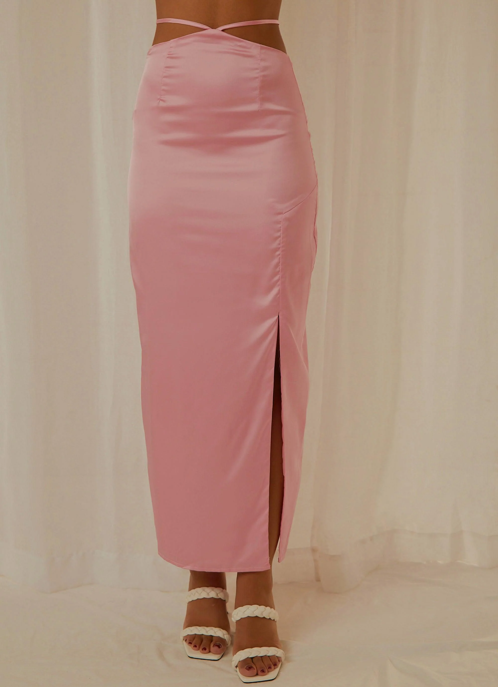 From Florence Maxi Skirt - Baby Pink - Image 3