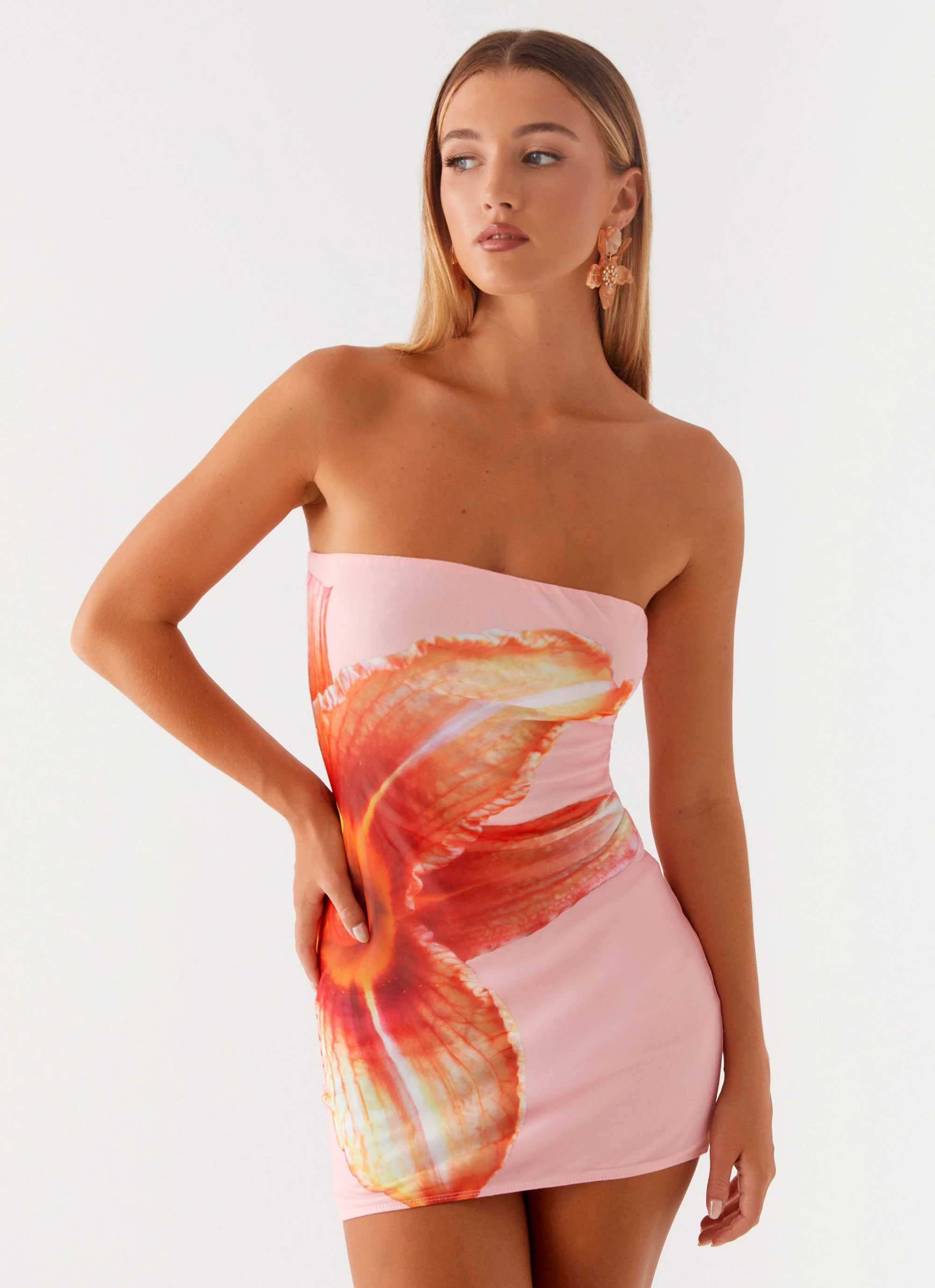 Full Bloom Mini Dress - Pink - Image 6