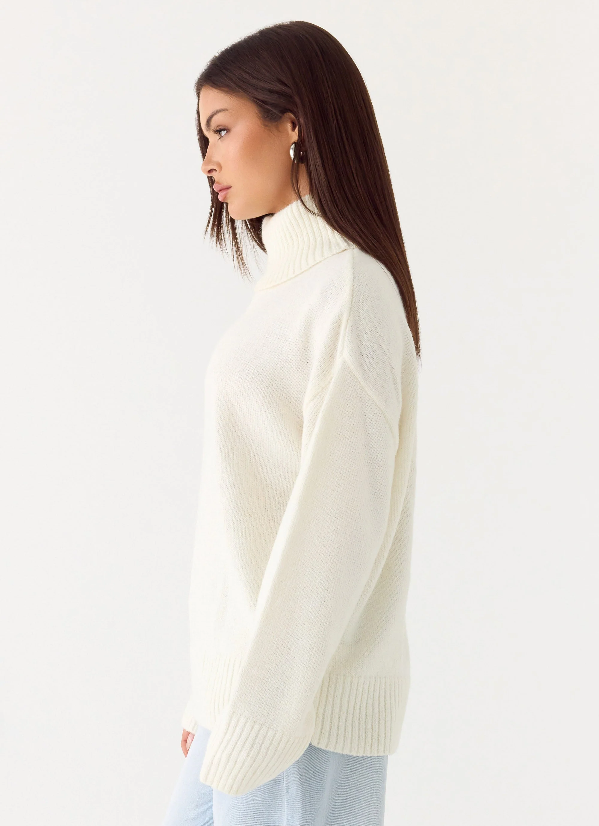 Gabrielle Knit Sweater - Ivory Cream - Image 2
