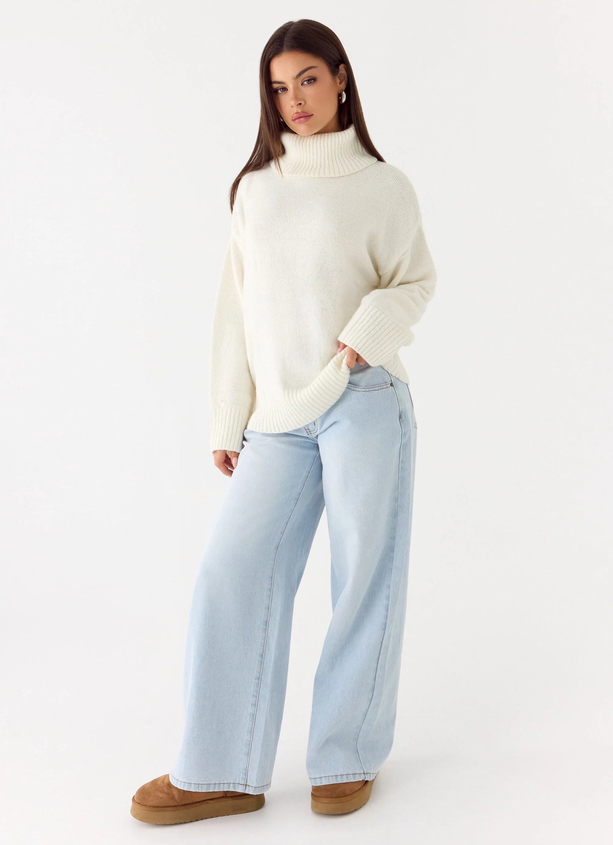 Gabrielle Knit Sweater - Ivory Cream - Image 6