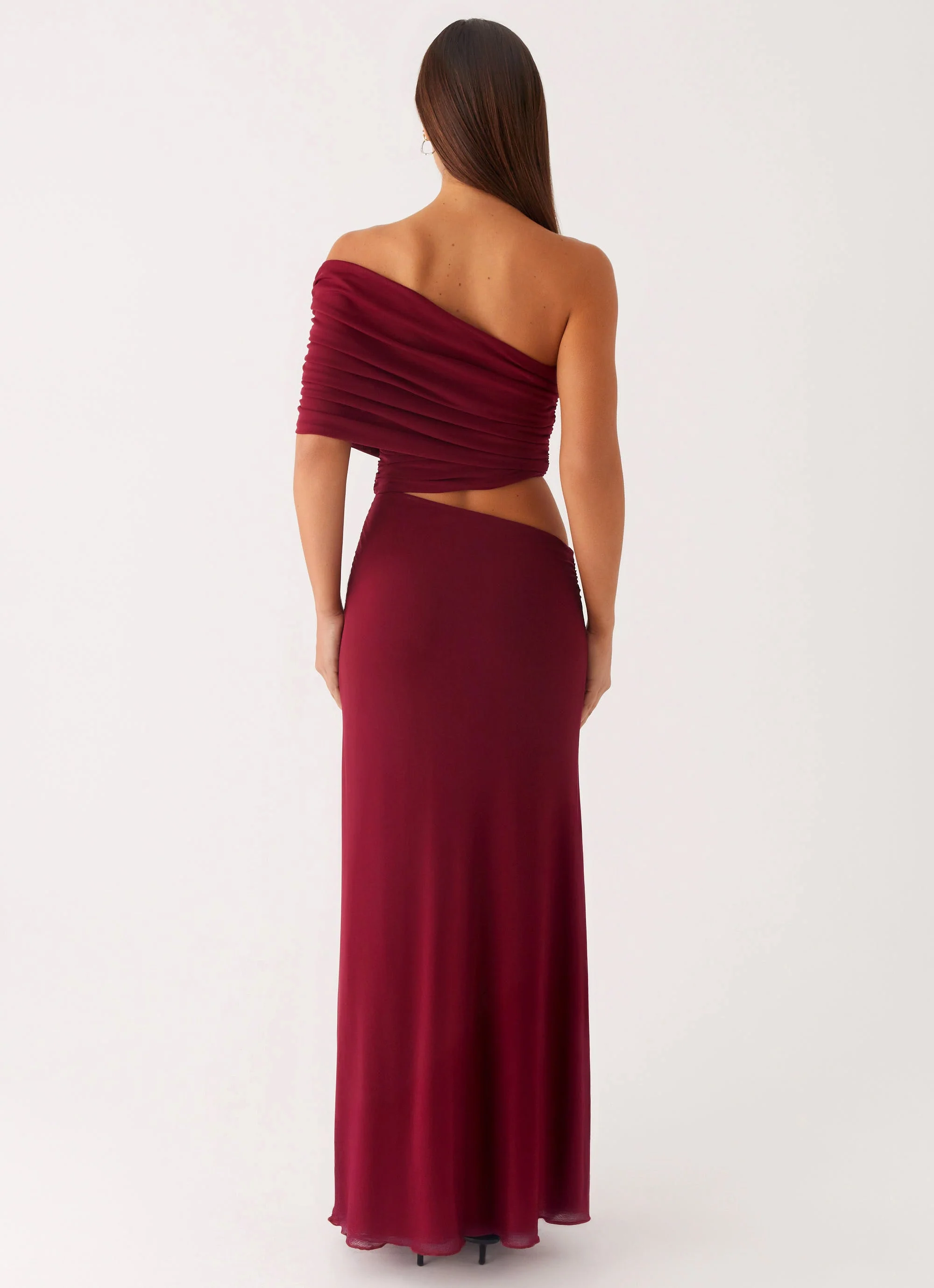 Gillian Maxi Dress - Maroon - Image 3