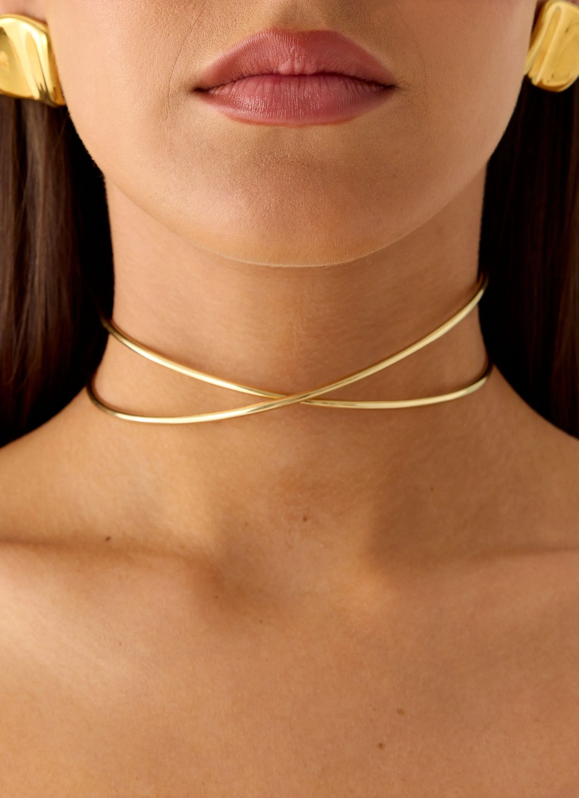 Glossy Hour Necklace - Gold - Image 3
