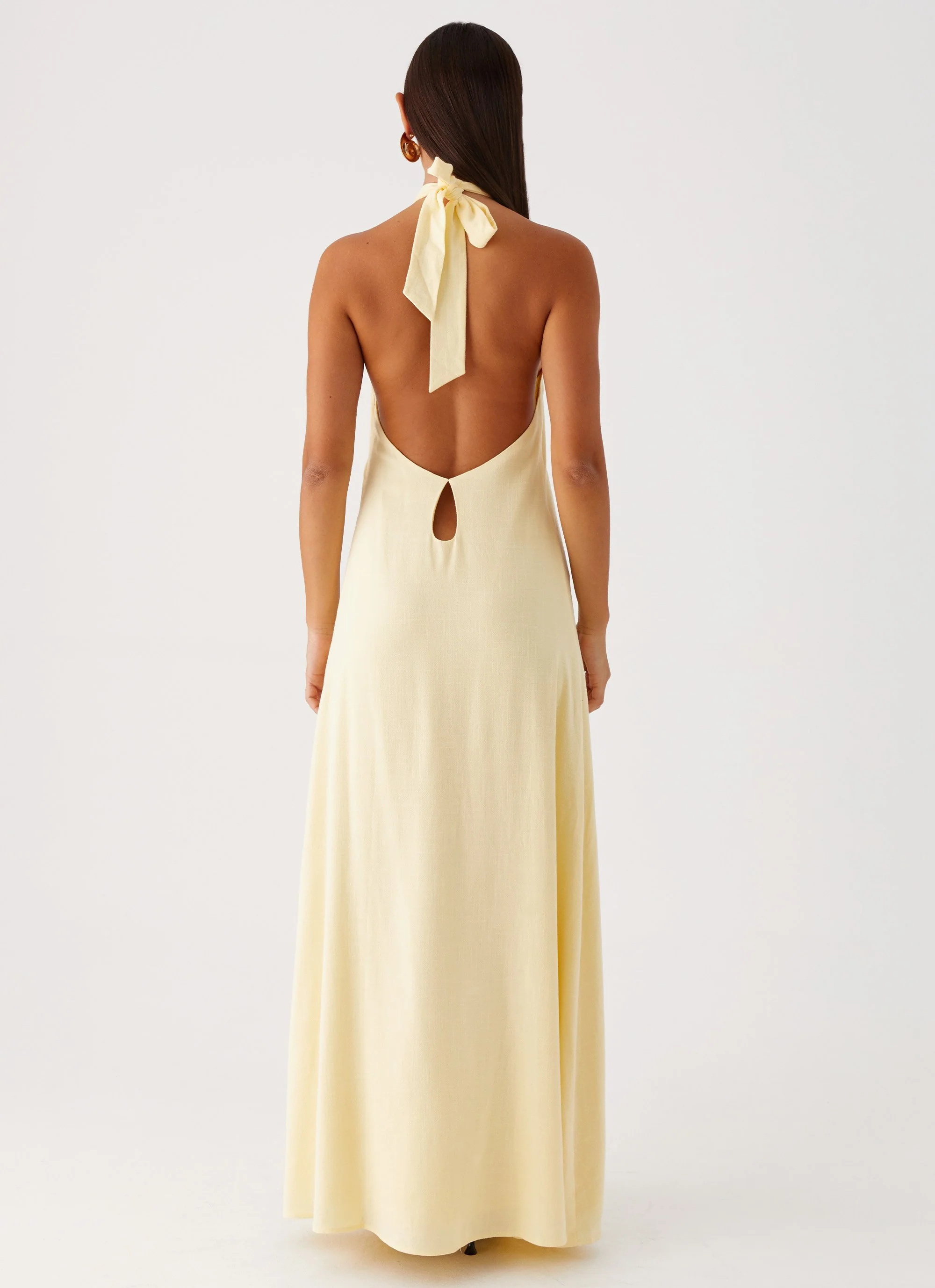 Golden Child Linen Maxi Dress - Yellow - Image 5