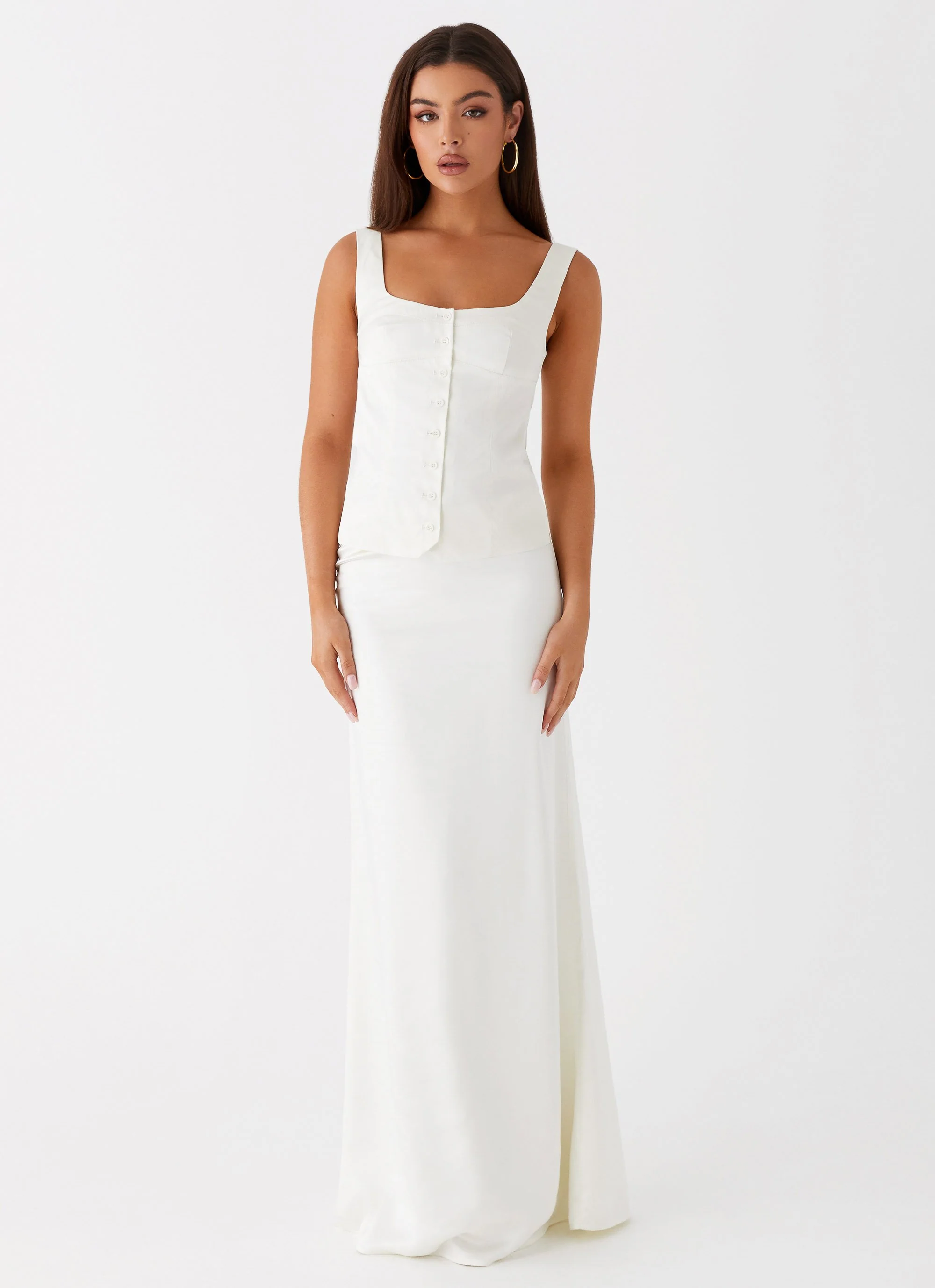 Golden Skies Bustier Panel Top - Ivory - Image 2